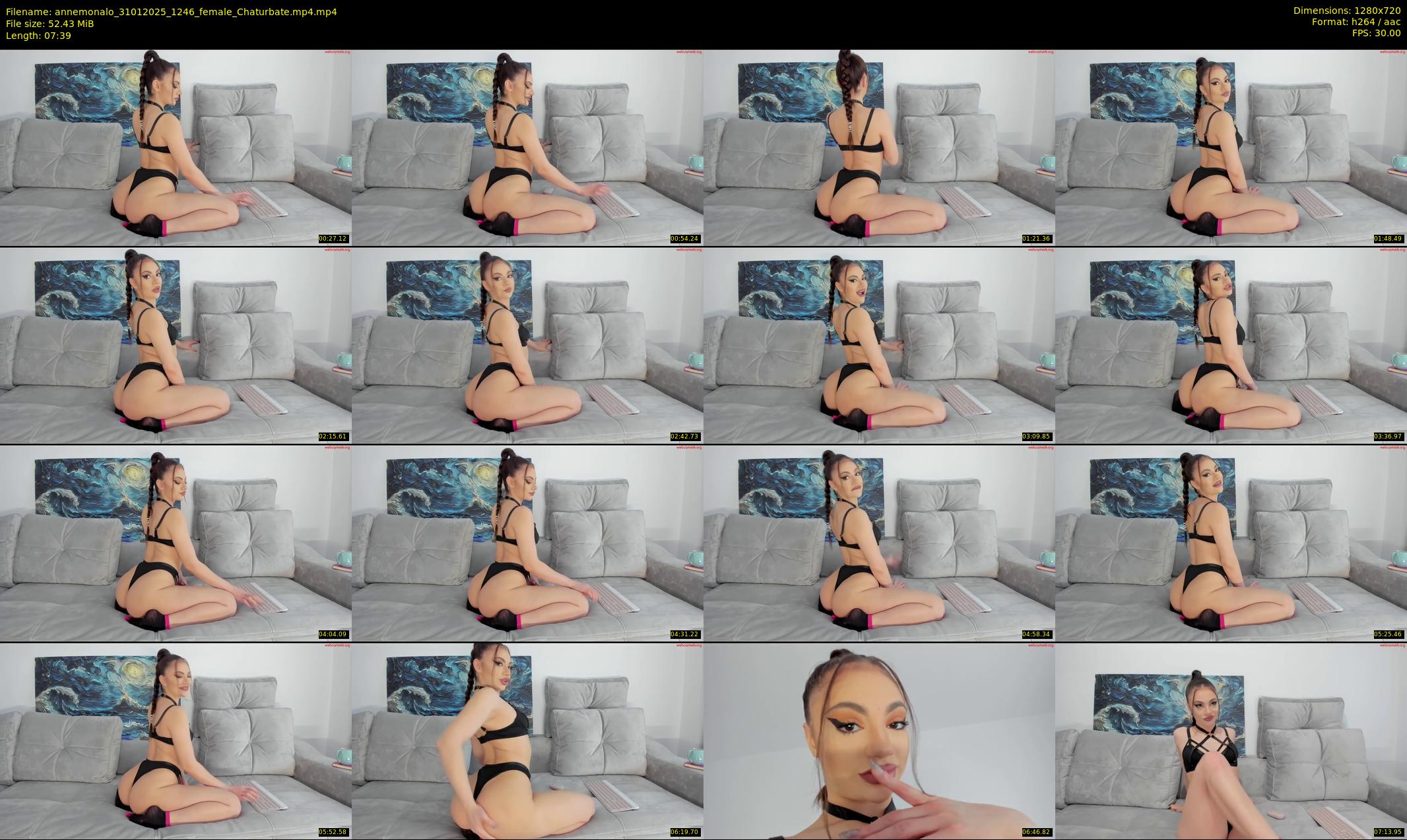 annemonalo — 8 minute Chaturbate female cam show recording, 720p, Jan 31, 2025