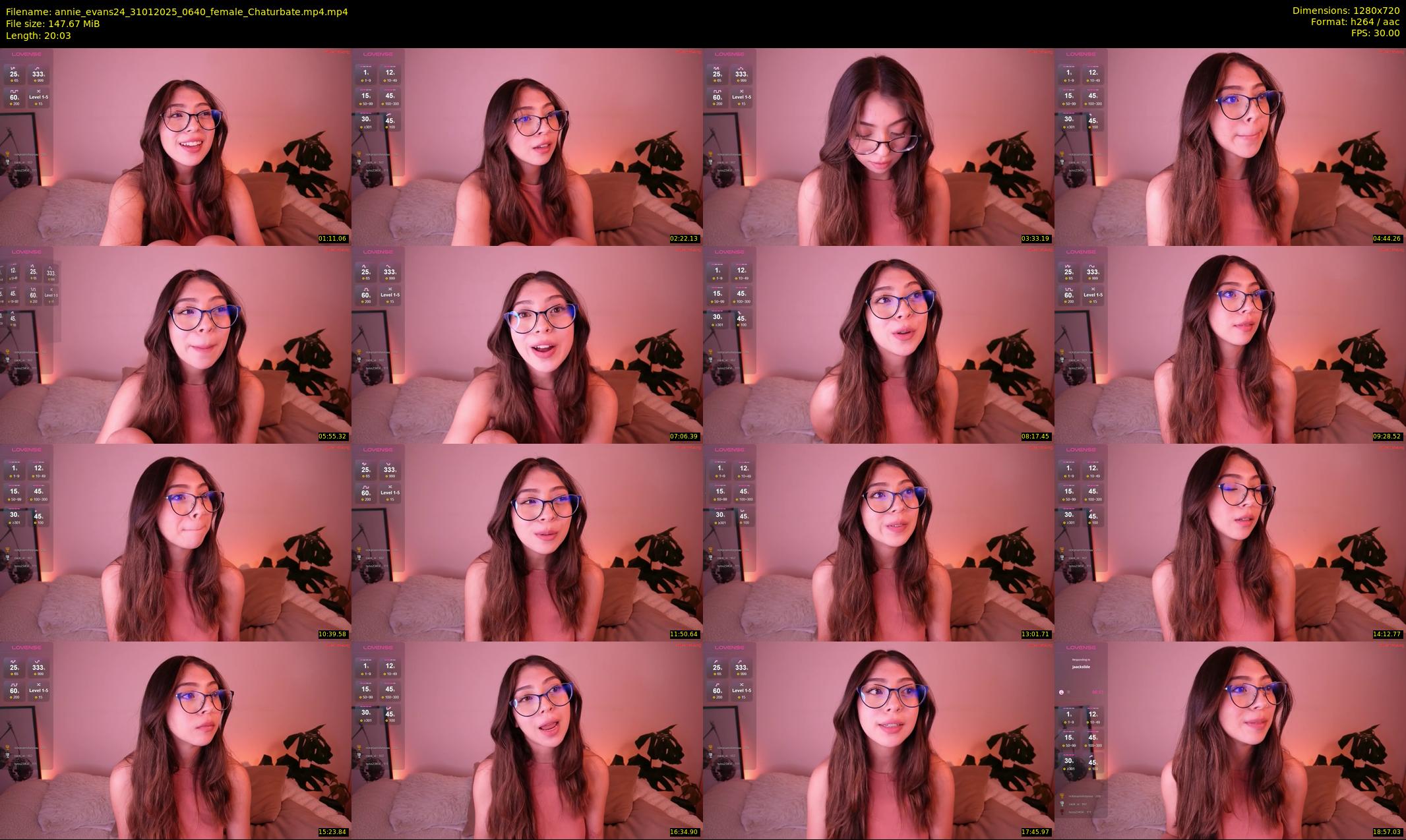 annie_evans24 — 21 minute Chaturbate female cam show recording, 720p, Jan 31, 2025