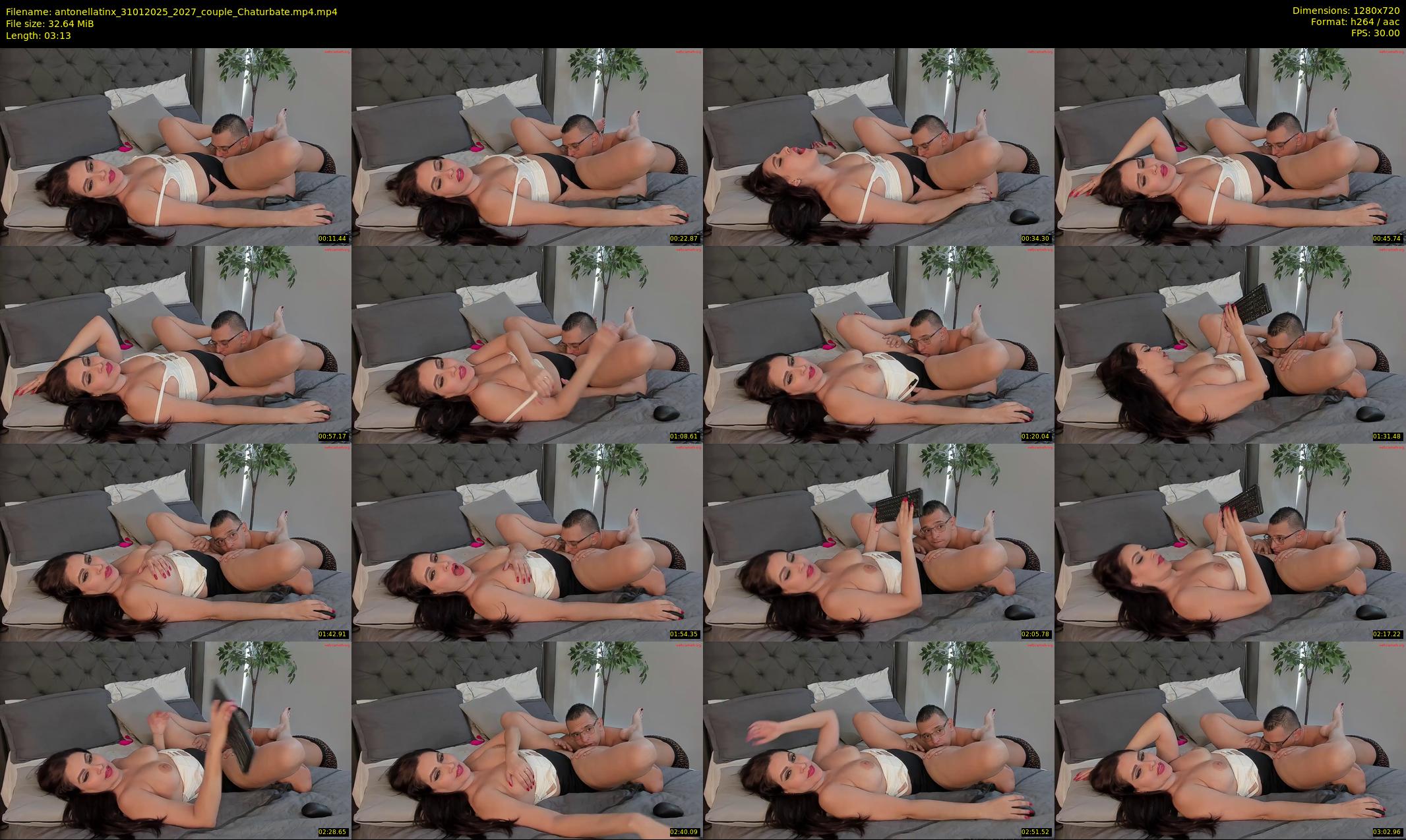 antonellatinx — 4 minute Chaturbate couple cam show recording, 720p, Jan 31, 2025