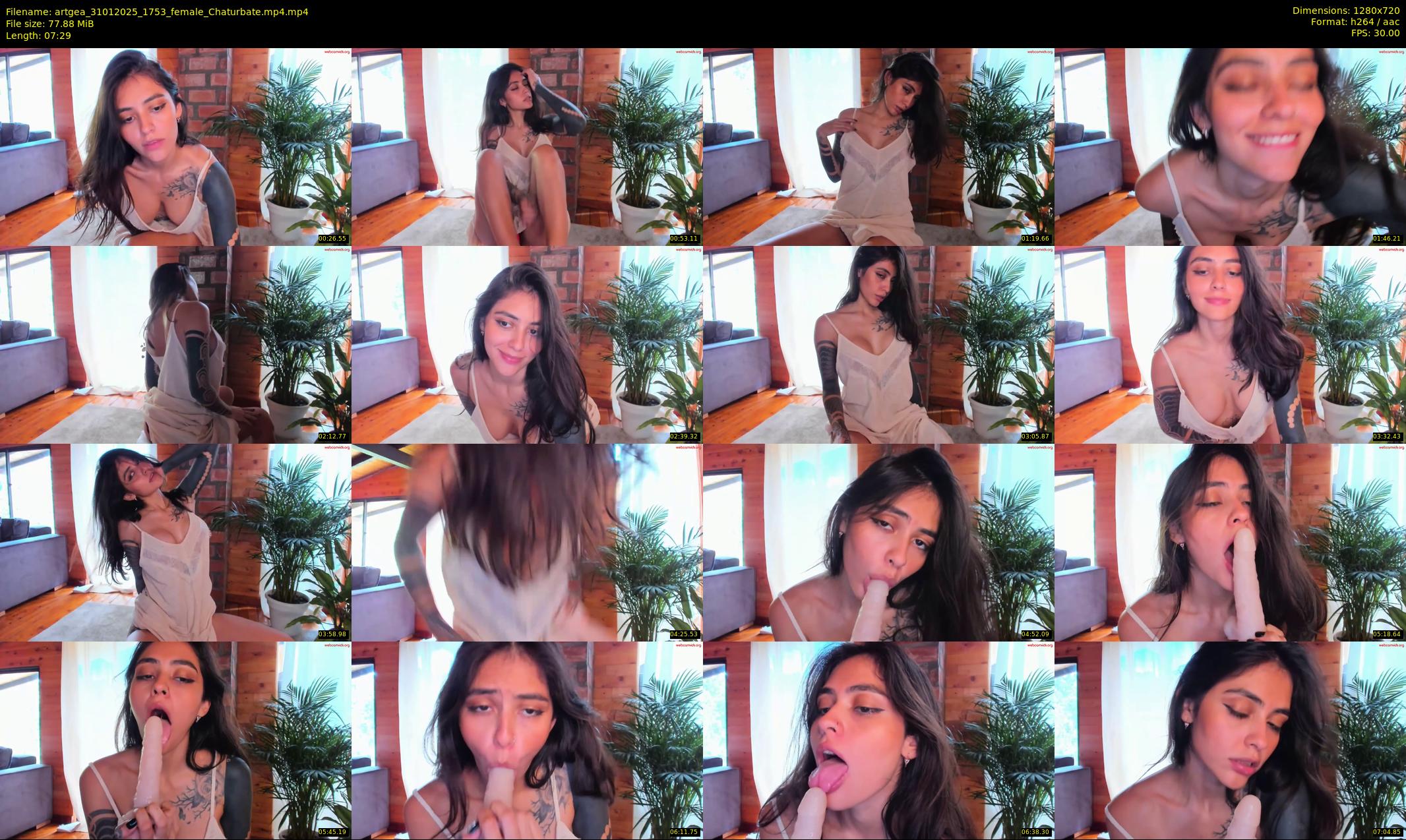 artgea — 8 minute Chaturbate female cam show recording, 720p, Jan 31, 2025