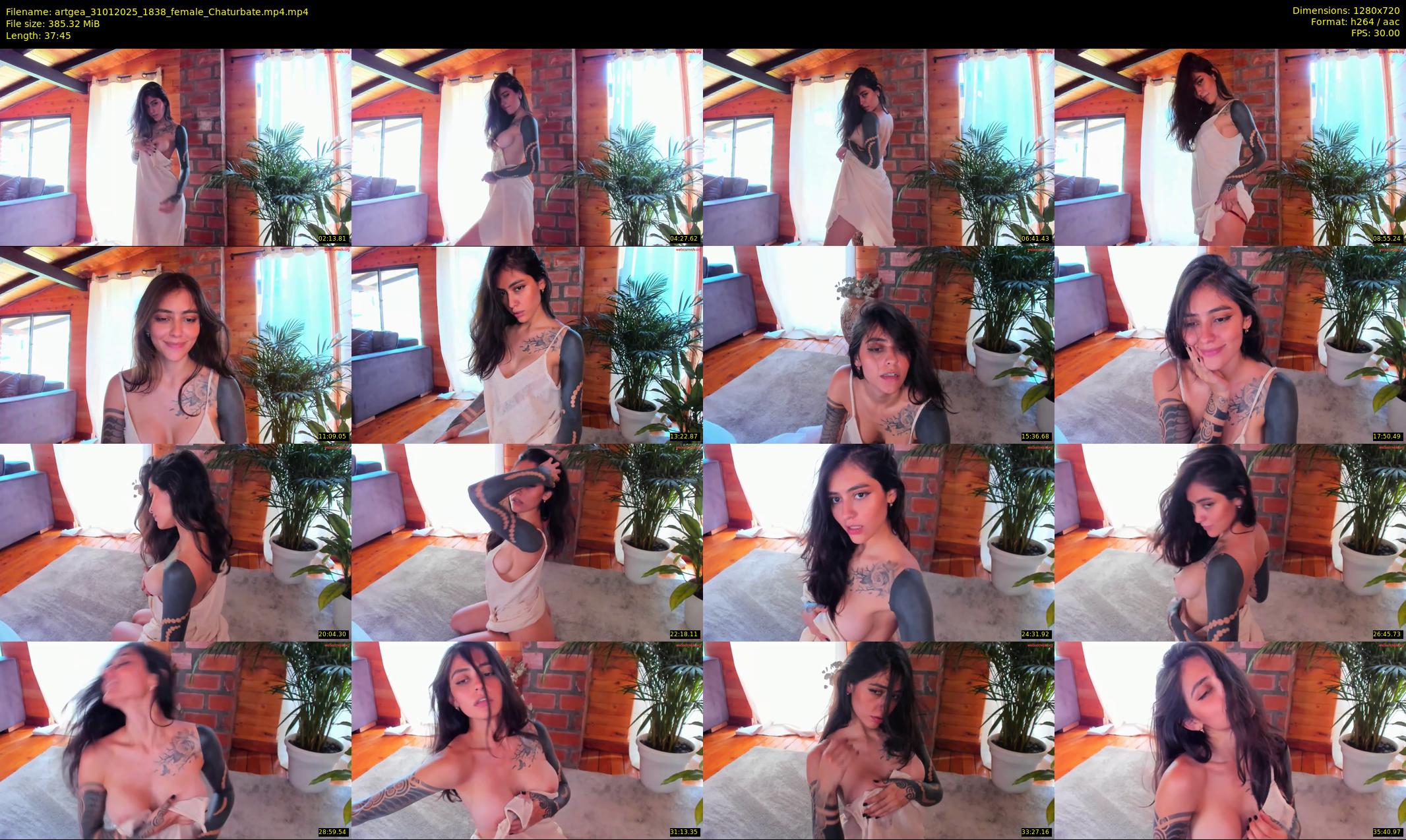 artgea — 38 minute Chaturbate female cam show recording, 720p, Jan 31, 2025