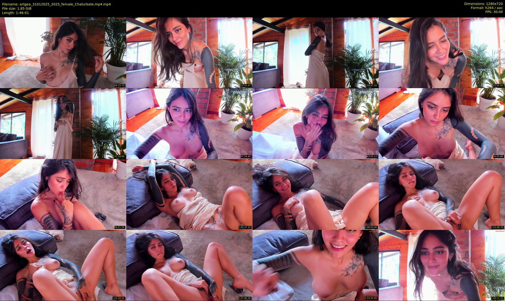 artgea — 107 minute Chaturbate female cam show recording, 720p, Jan 31, 2025