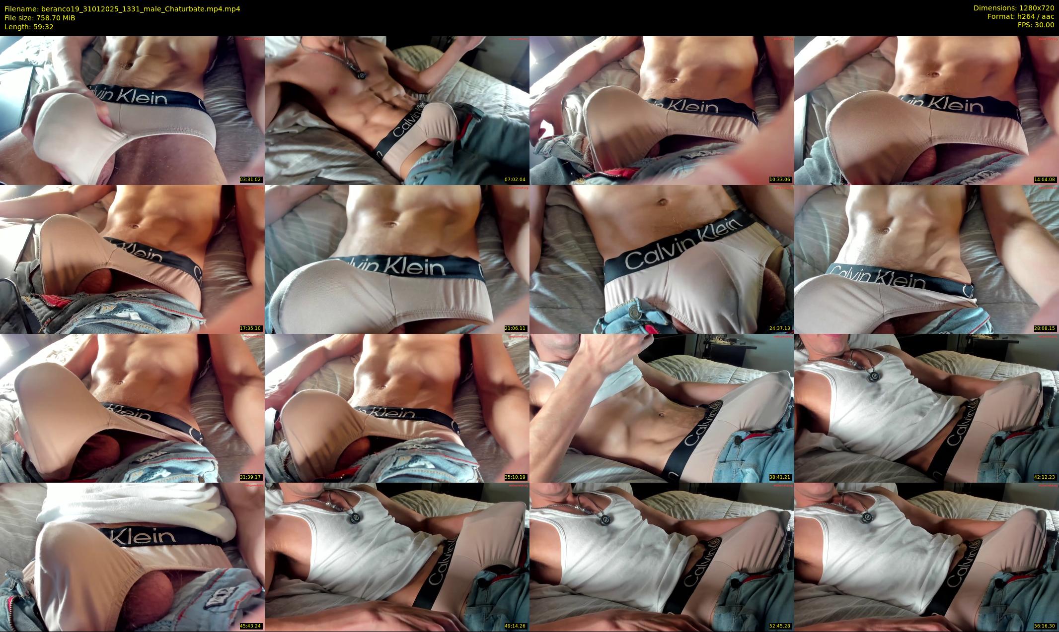 beranco19 — 60 minute Chaturbate male cam show recording, 720p, Jan 31, 2025