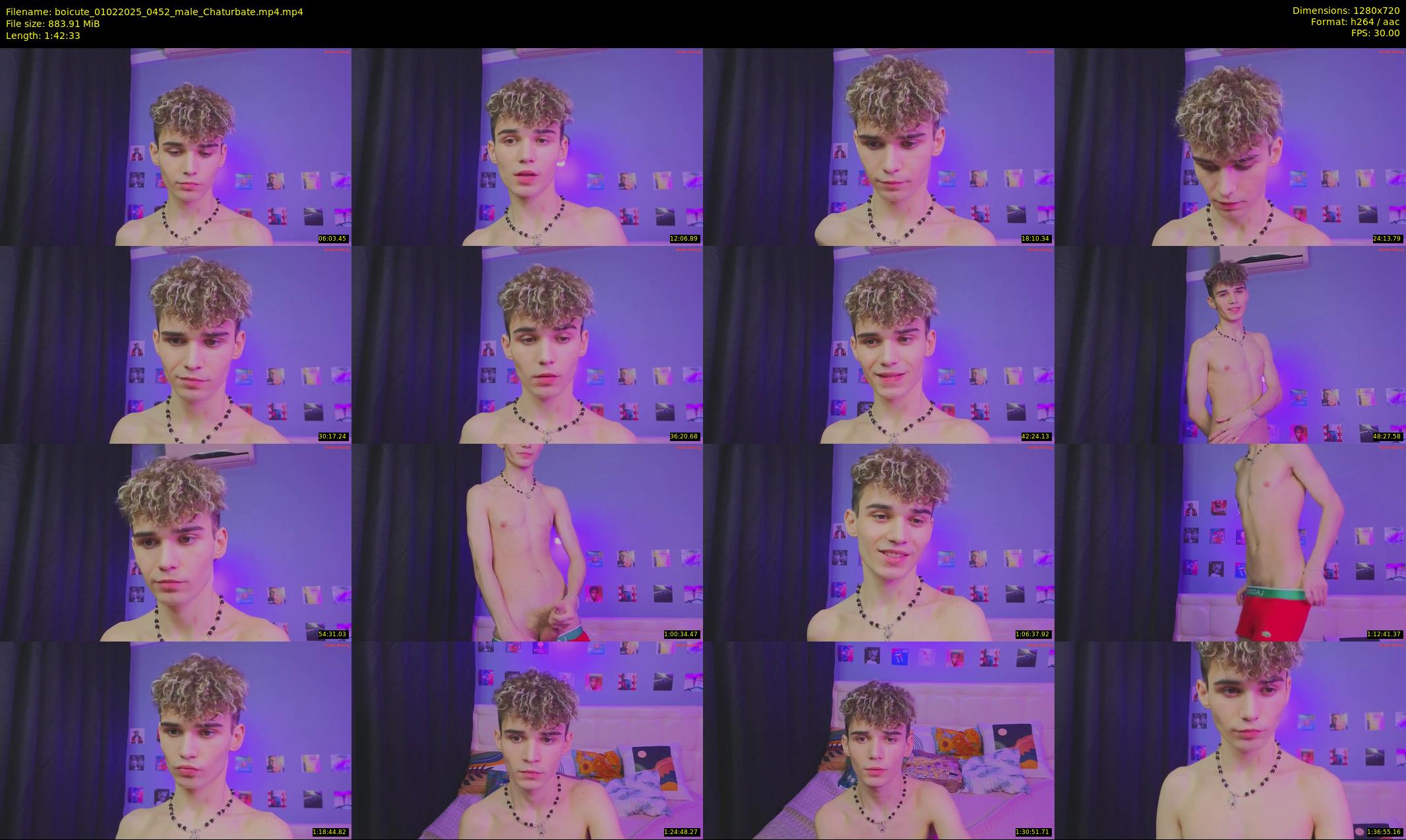boicute — 103 minute Chaturbate male cam show recording, 720p, Feb 1, 2025