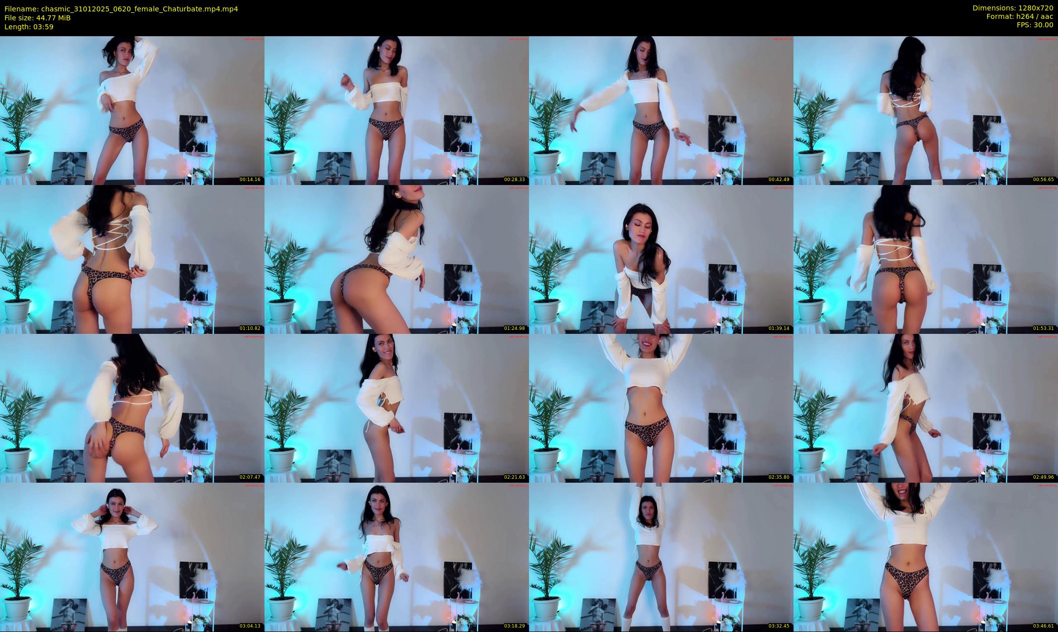 chasmic — 4 minute Chaturbate female cam show recording, 720p, Jan 31, 2025