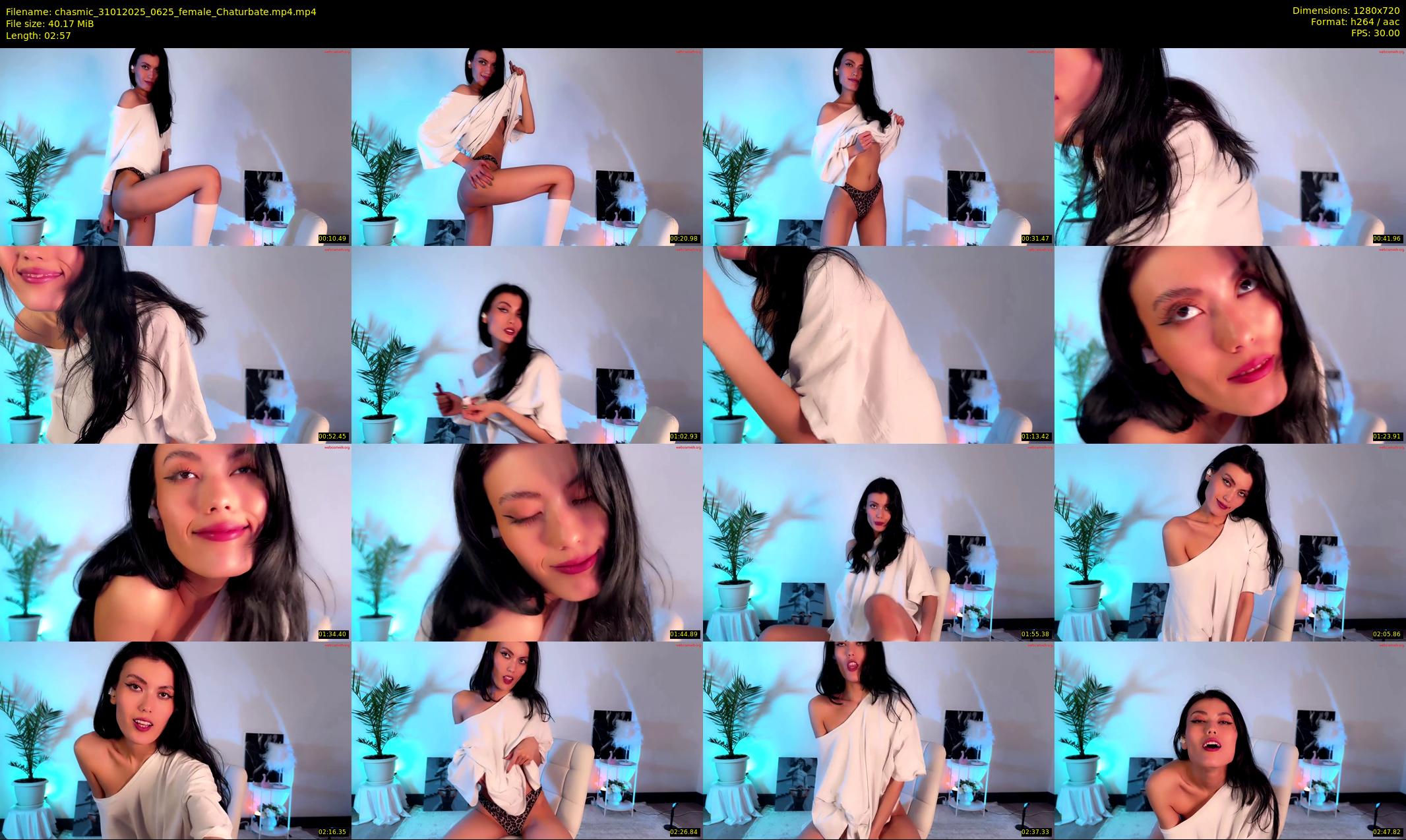 chasmic — 3 minute Chaturbate female cam show recording, 720p, Jan 31, 2025
