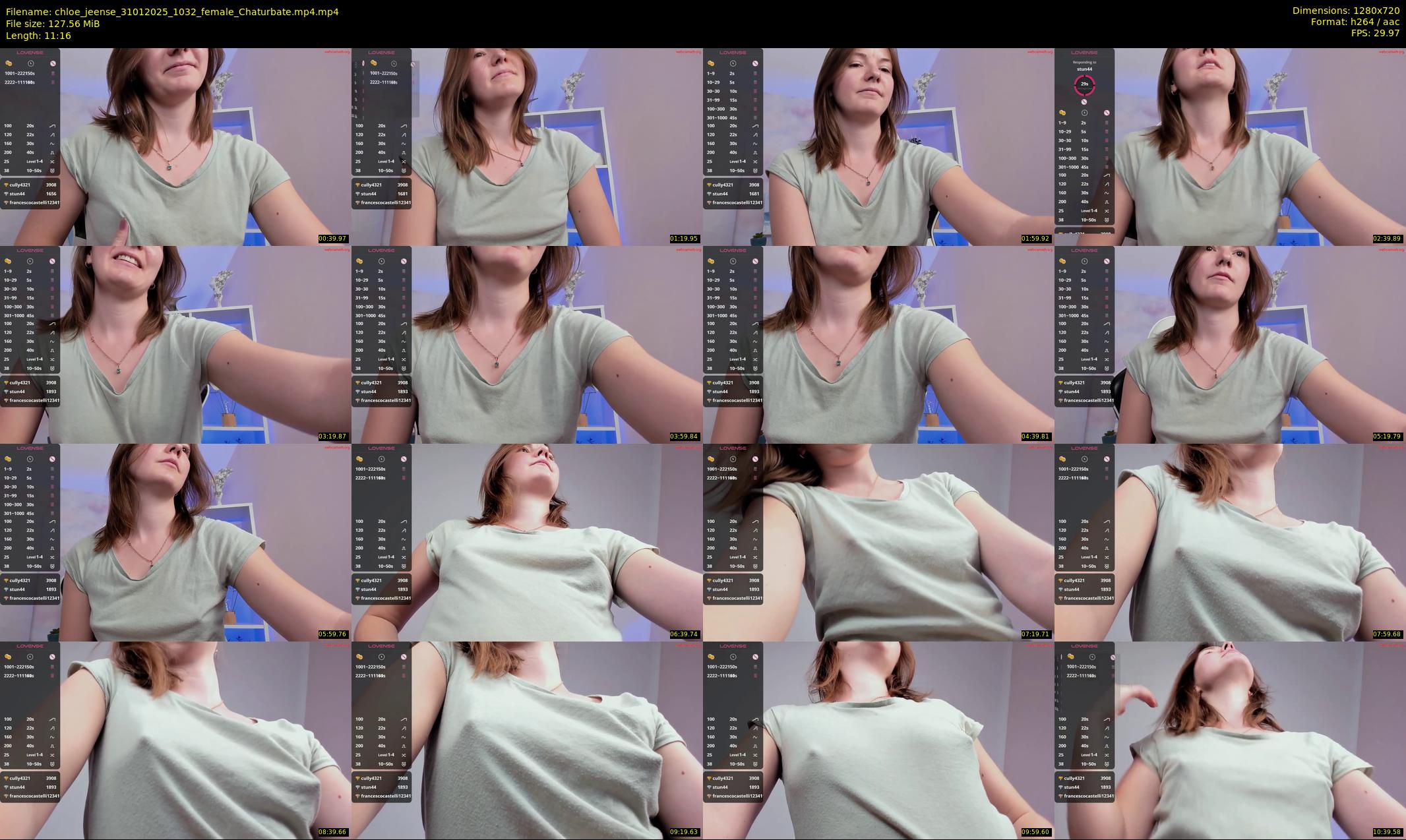 chloe_jeense — 12 minute Chaturbate female cam show recording, 720p, Jan 31, 2025