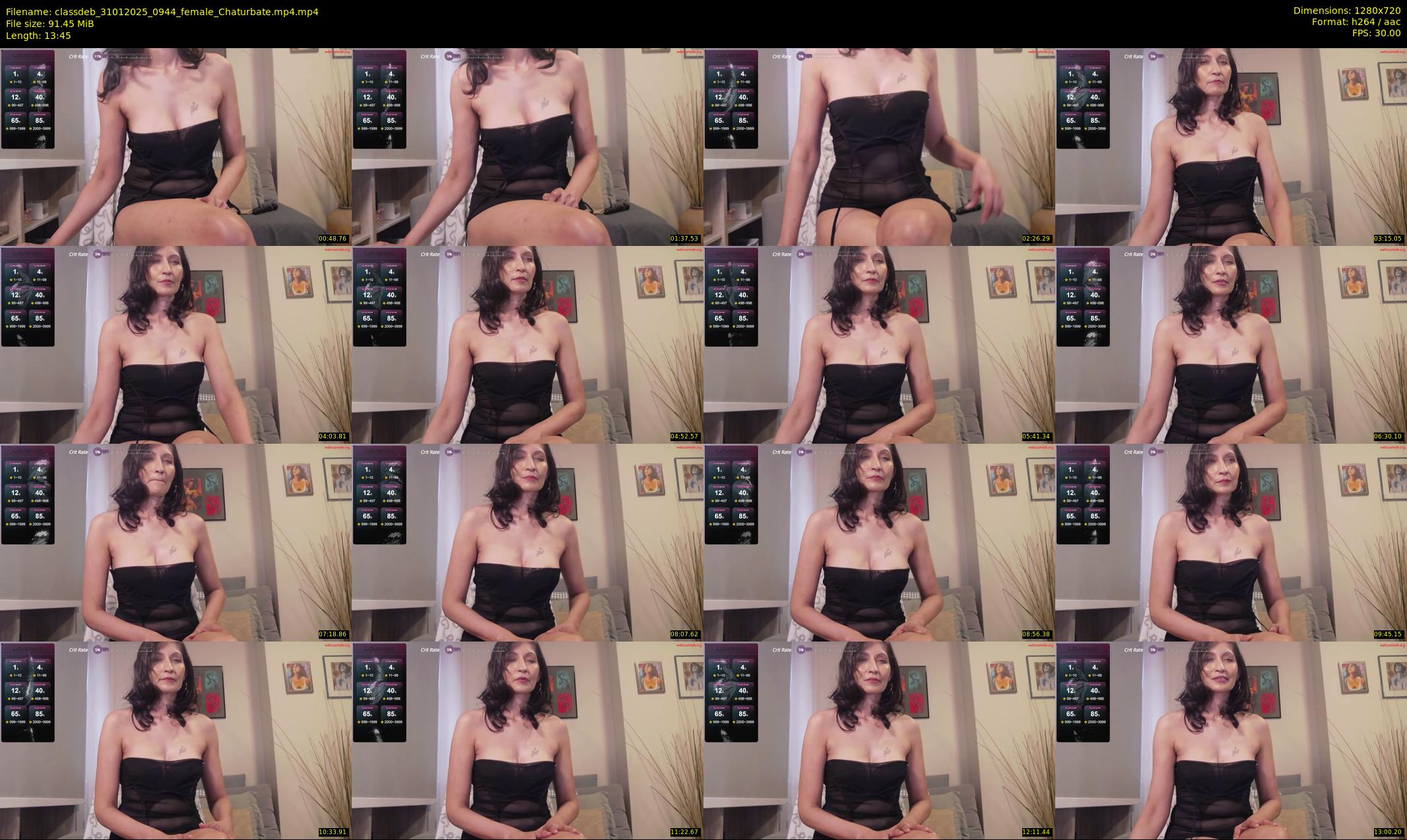 classdeb — 14 minute Chaturbate female cam show recording, 720p, Jan 31, 2025