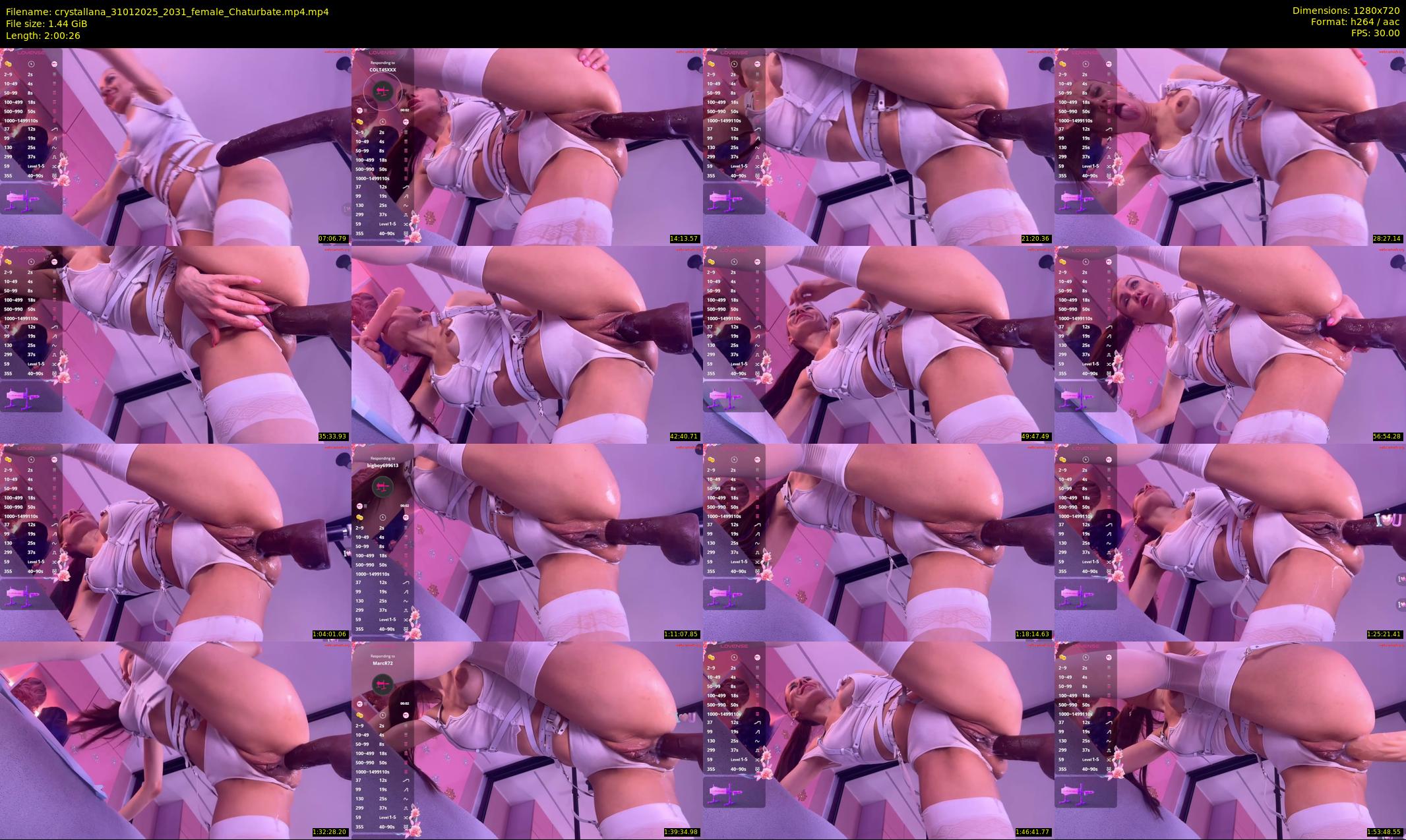 crystallana — 121 minute Chaturbate female cam show recording, 720p, Jan 31, 2025