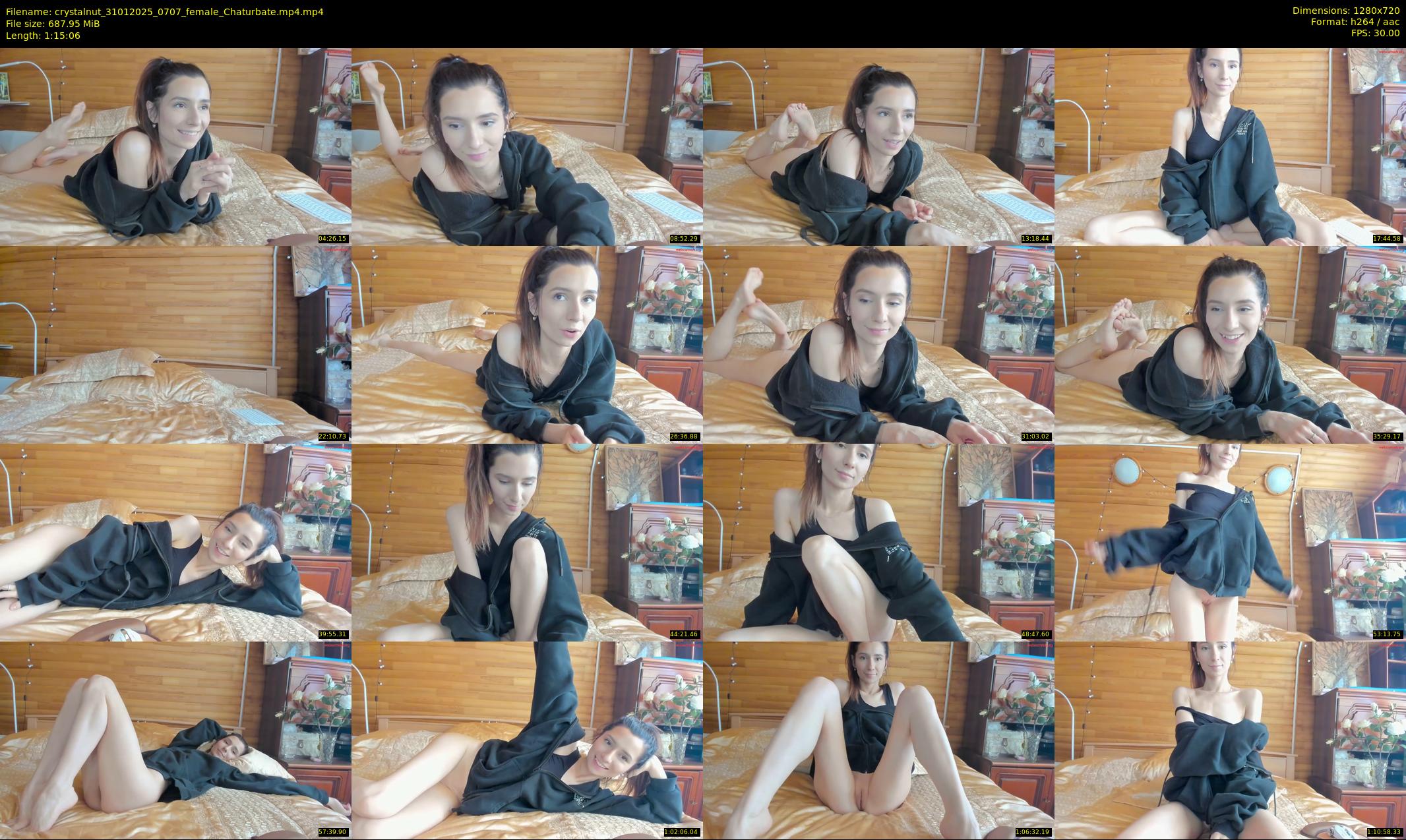 crystalnut — 76 minute Chaturbate female cam show recording, 720p, Jan 31, 2025