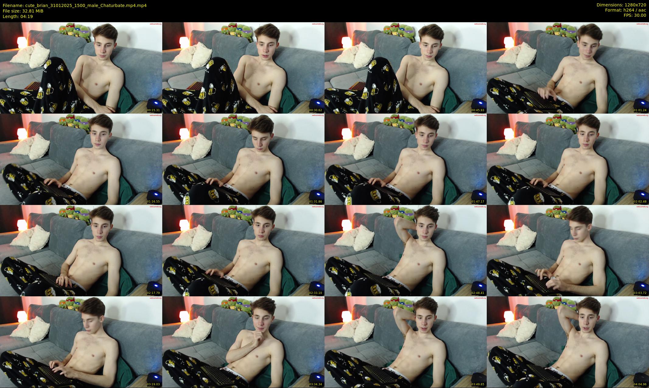 cute_brian — 5 minute Chaturbate male cam show recording, 720p, Jan 31, 2025