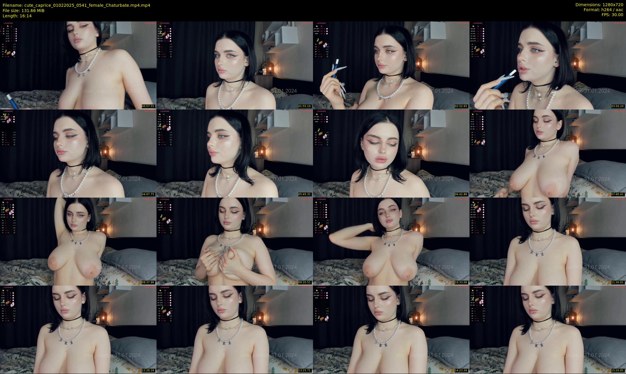 cute_caprice — 17 minute Chaturbate female cam show recording, 720p, Feb 1, 2025