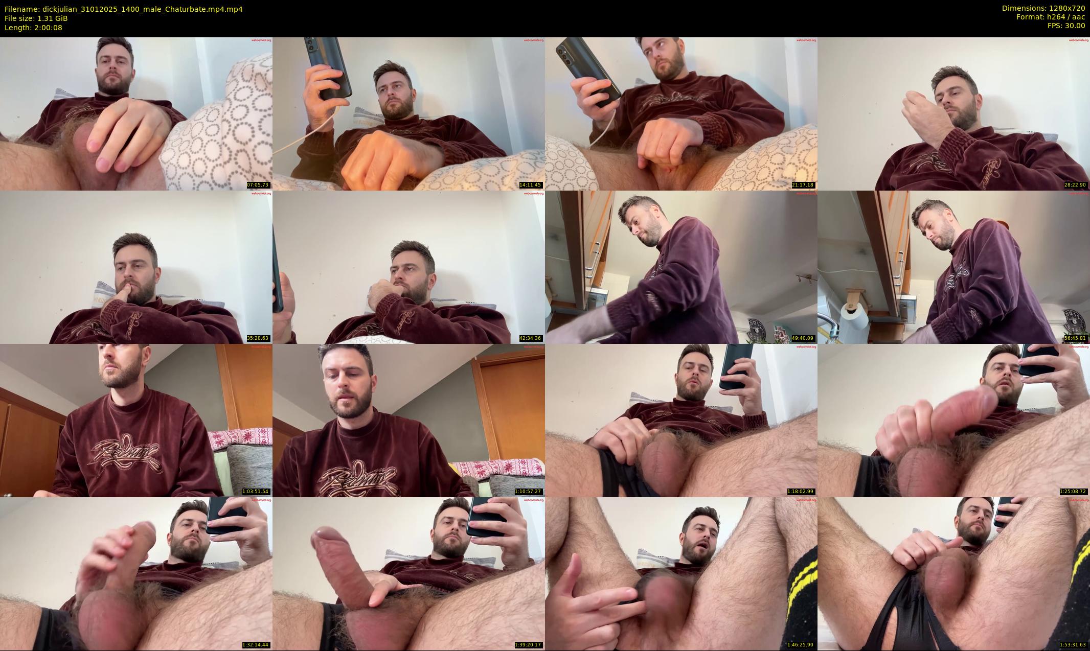 dickjulian — 121 minute Chaturbate male cam show recording, 720p, Jan 31, 2025