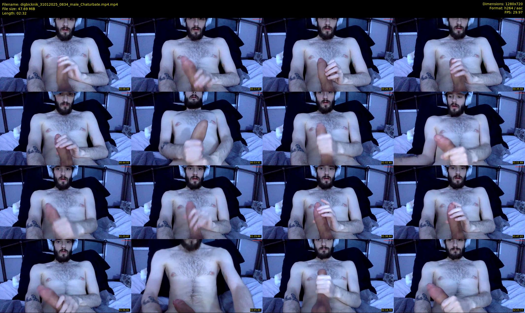 digbicknik — 3 minute Chaturbate male cam show recording, 720p, Jan 31, 2025