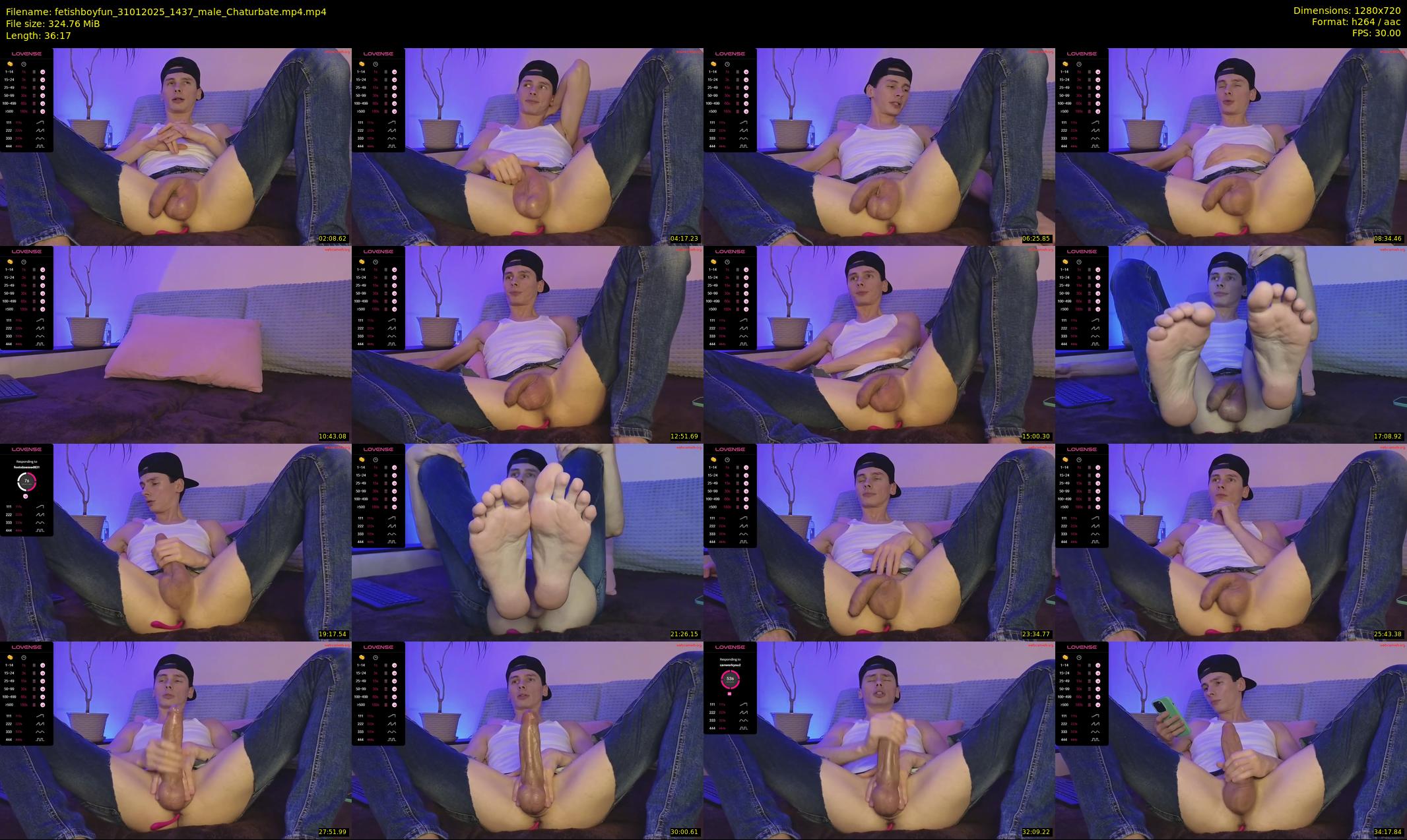fetishboyfun — 37 minute Chaturbate male cam show recording, 720p, Jan 31, 2025