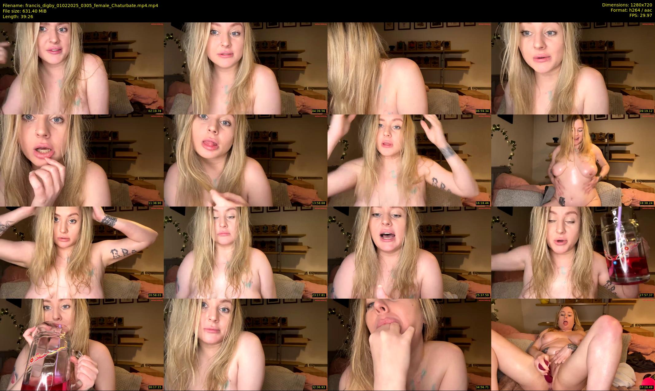 francis_digby — 40 minute Chaturbate female cam show recording, 720p, Feb 1, 2025