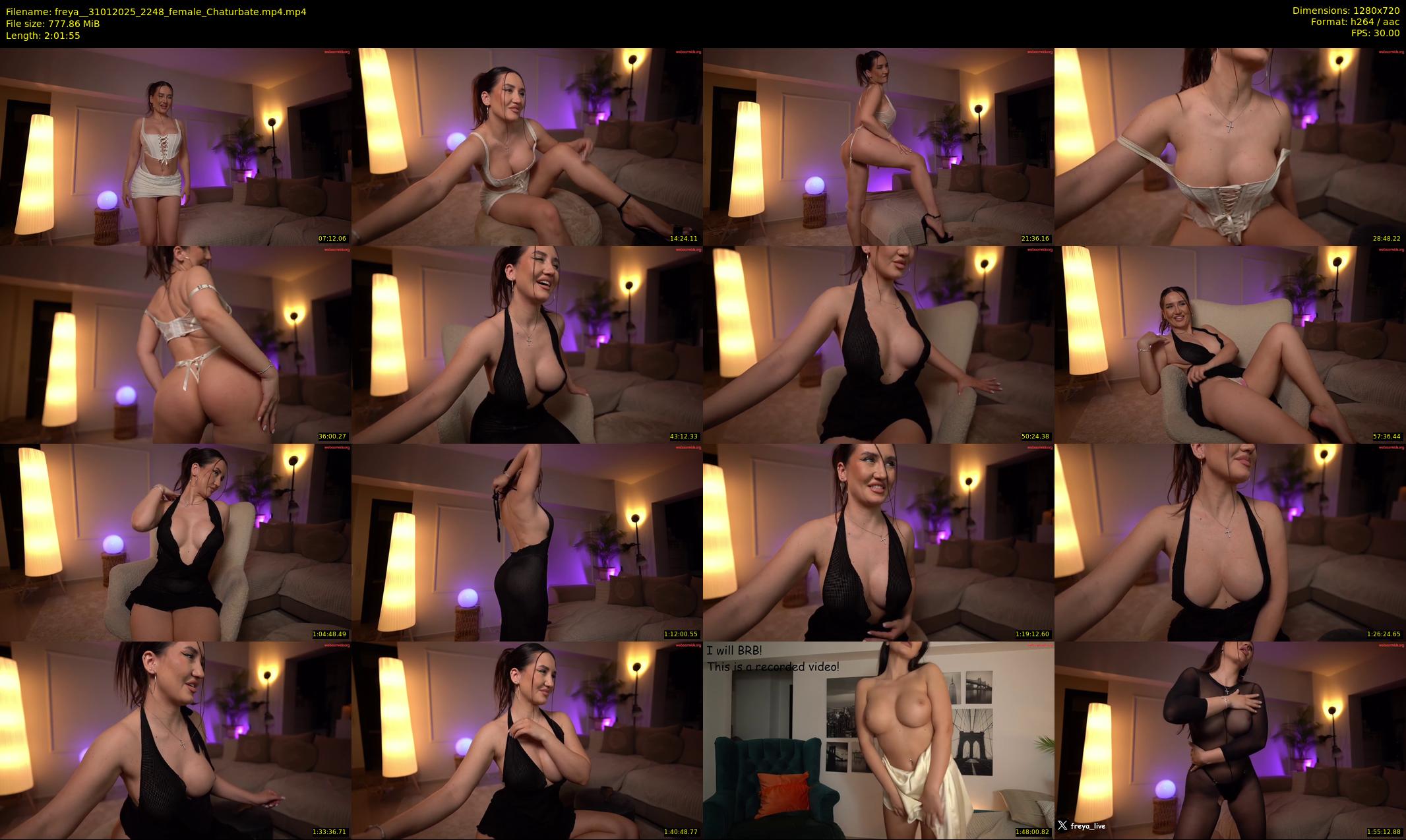 freya_ — 122 minute Chaturbate female cam show recording, 720p, Jan 31, 2025