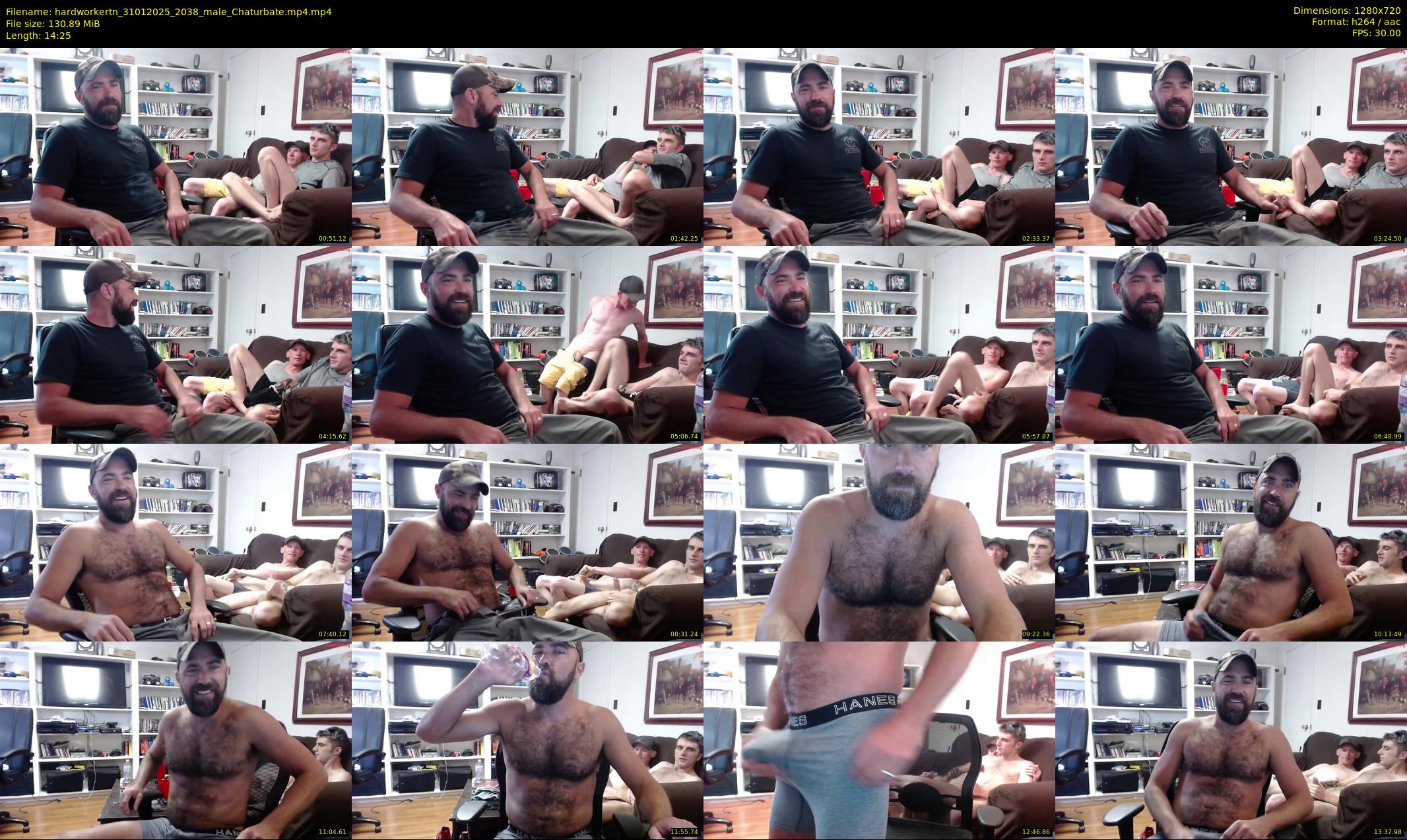 hardworkertn — 15 minute Chaturbate male cam show recording, 720p, Jan 31, 2025