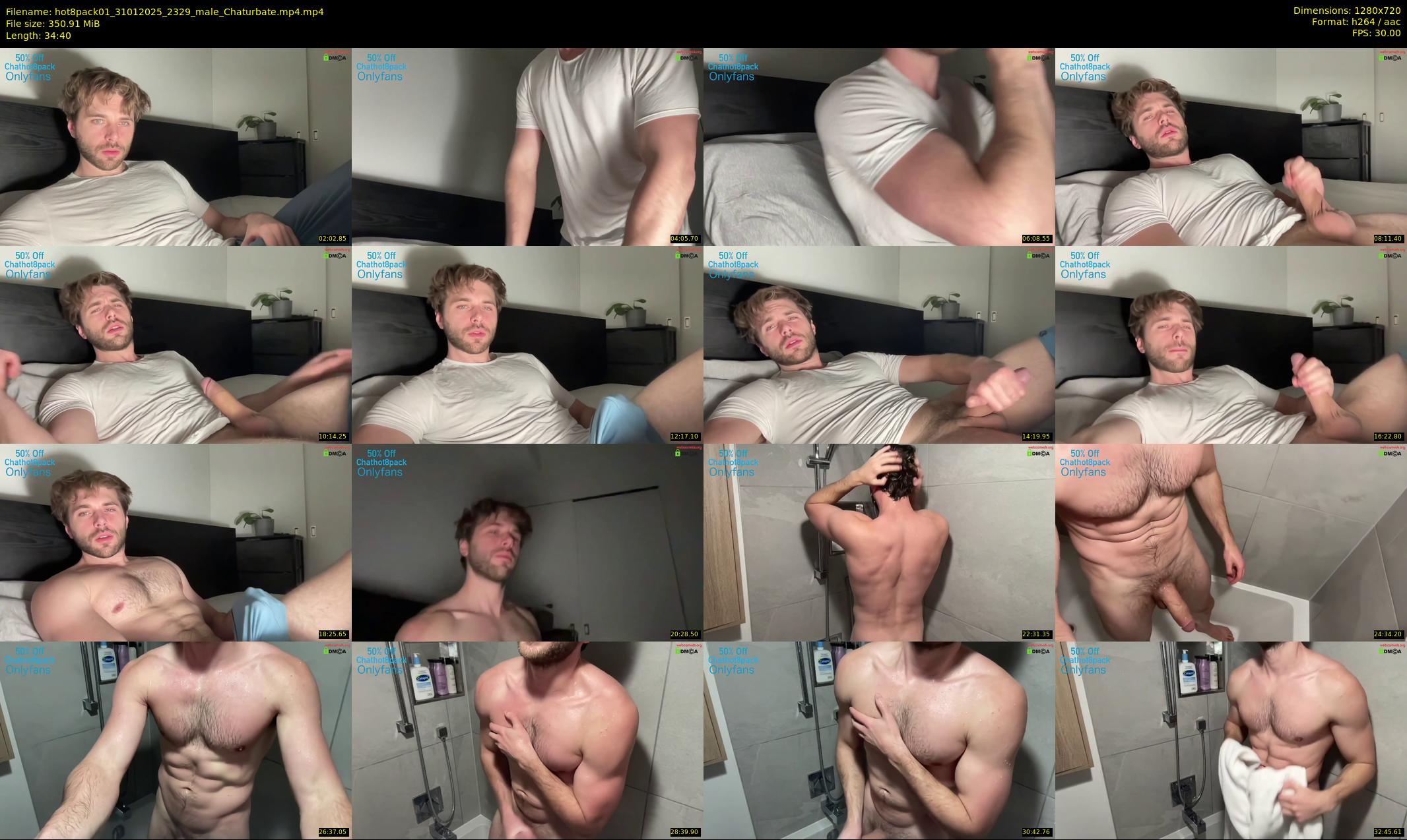 hot8pack01 — 35 minute Chaturbate male cam show recording, 720p, Jan 31, 2025