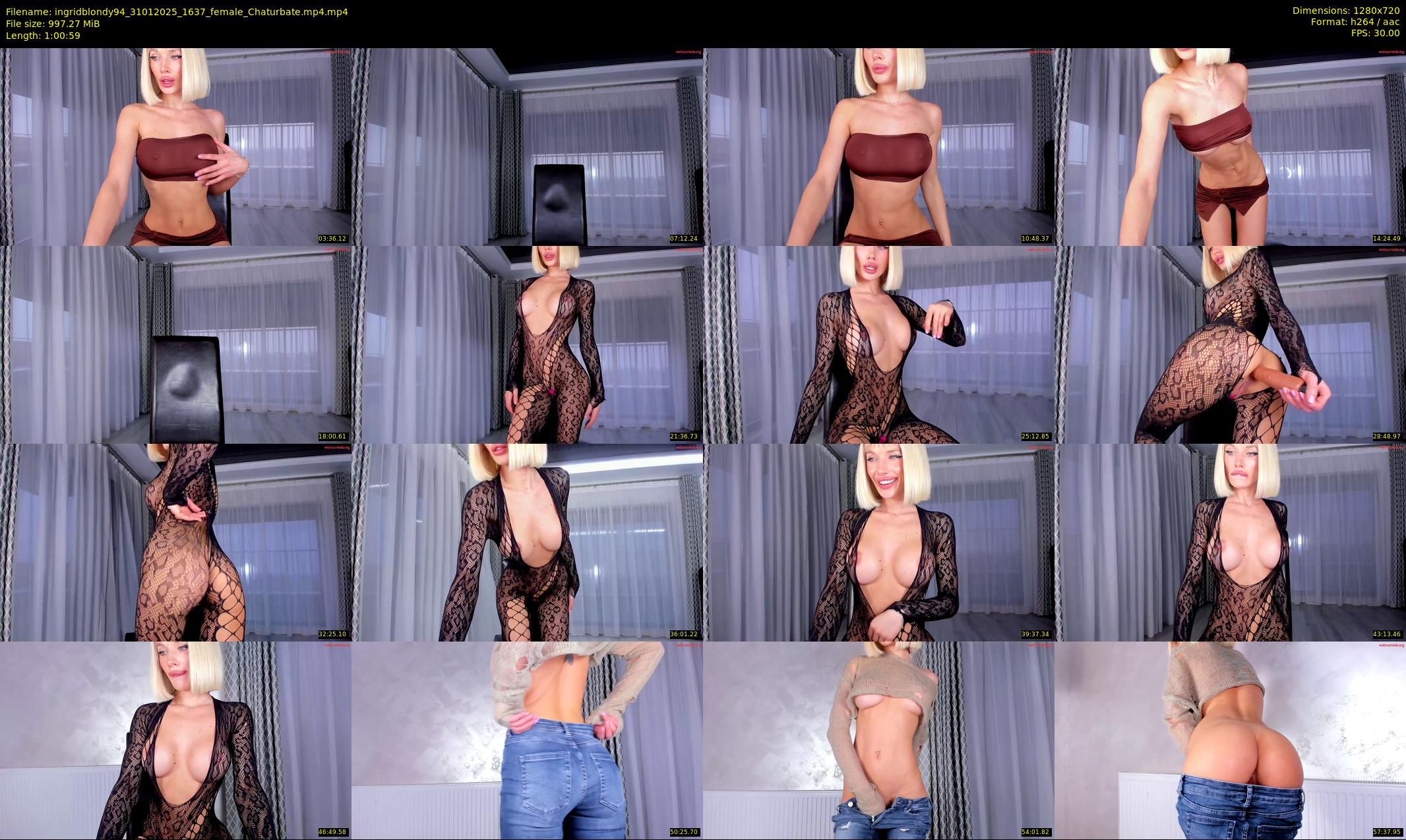 ingridblondy94 — 61 minute Chaturbate female cam show recording, 720p, Jan 31, 2025