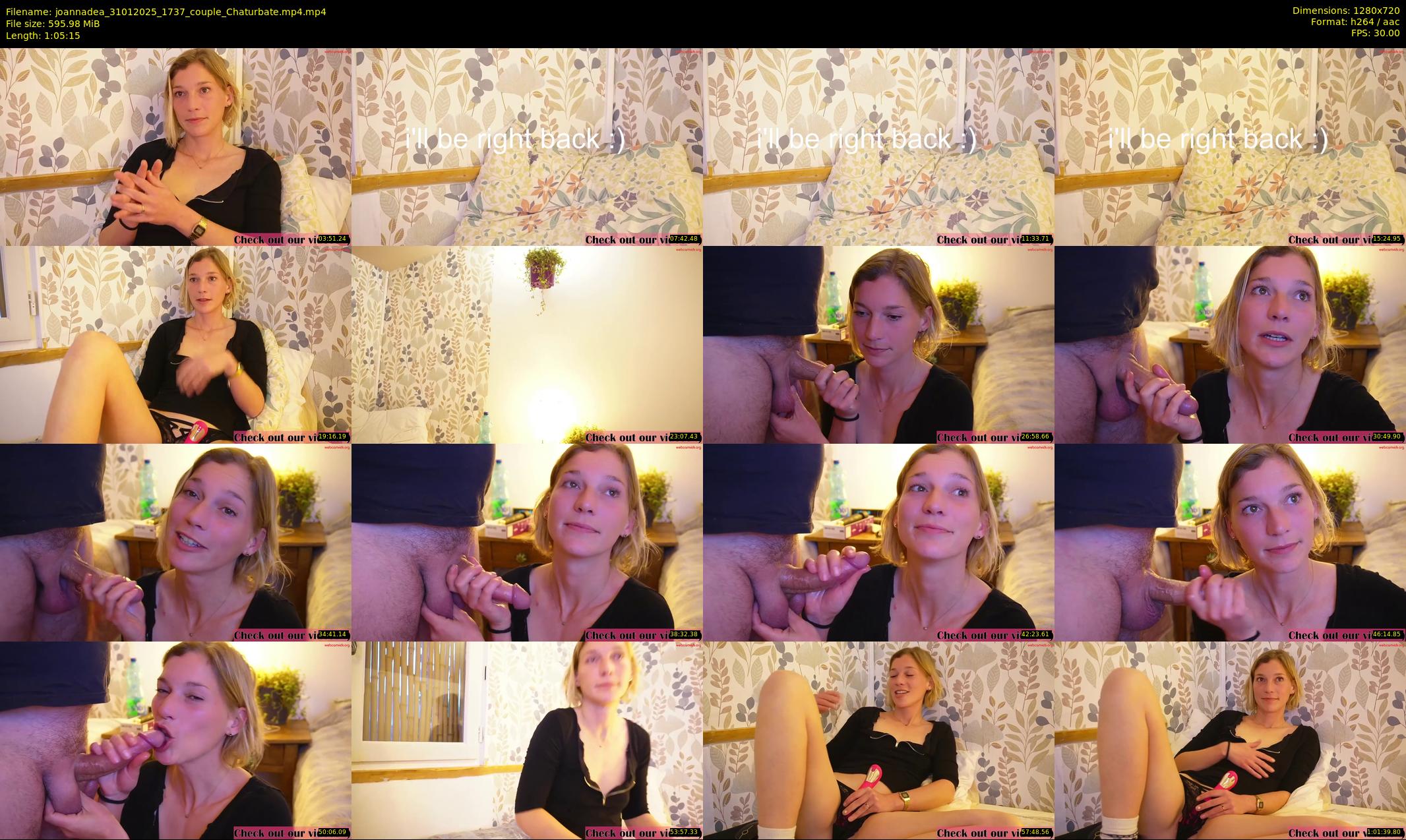 joannadea — 66 minute Chaturbate female cam show recording, 720p, Jan 31, 2025
