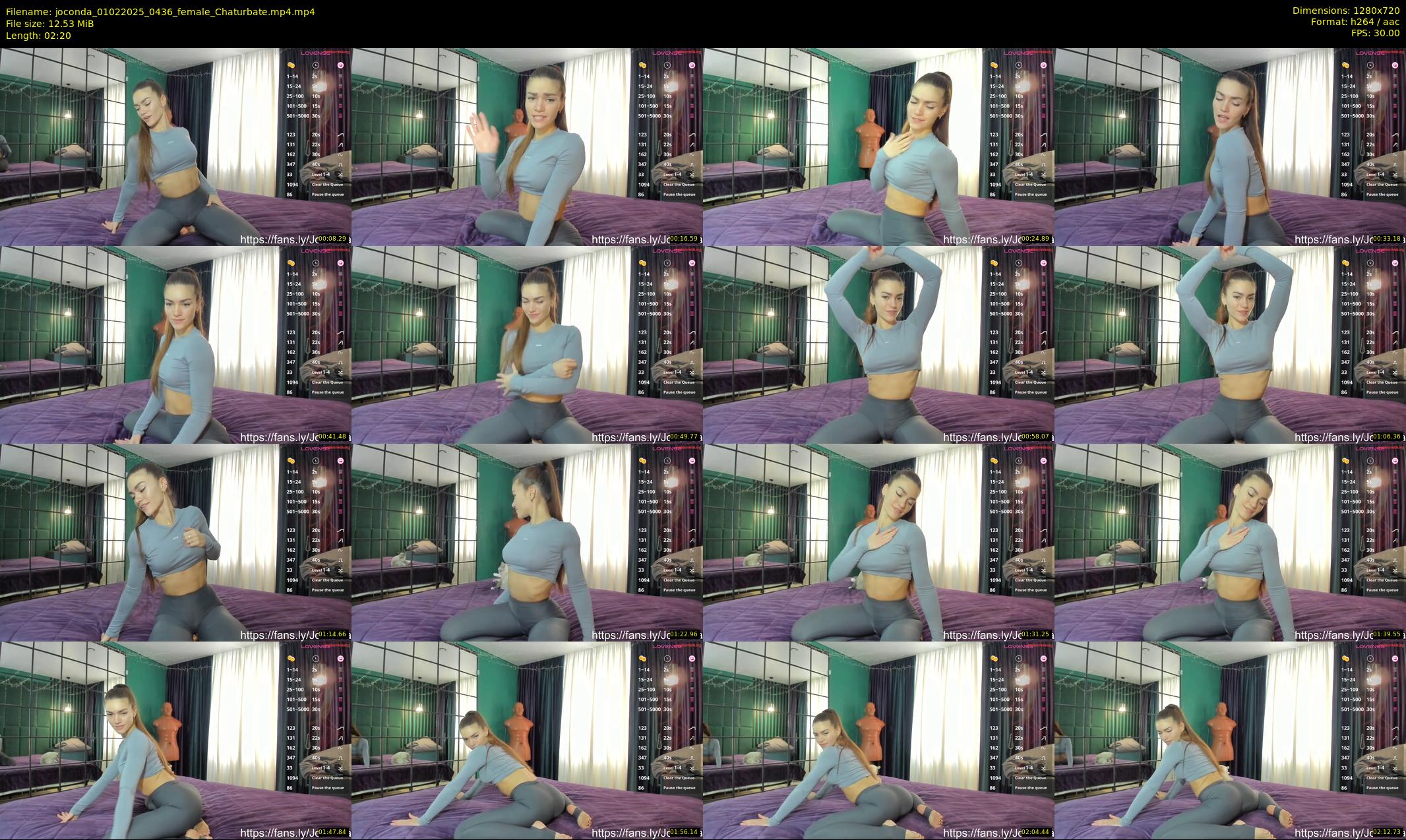 joconda — 3 minute Chaturbate female cam show recording, 720p, Feb 1, 2025