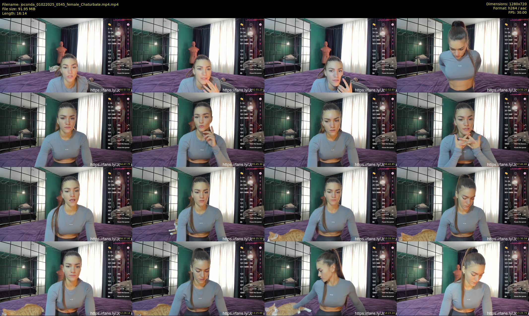 joconda — 17 minute Chaturbate female cam show recording, 720p, Feb 1, 2025