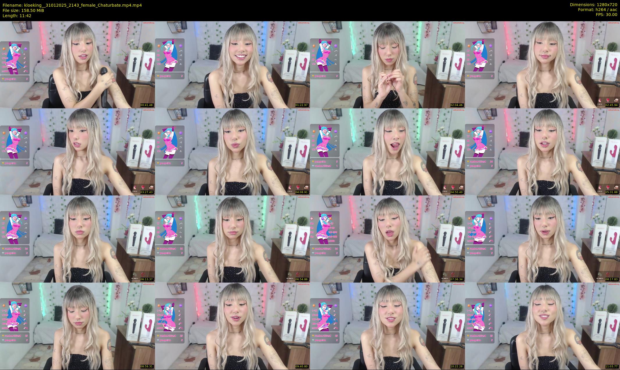 kloeking_ — 12 minute Chaturbate female cam show recording, 720p, Jan 31, 2025