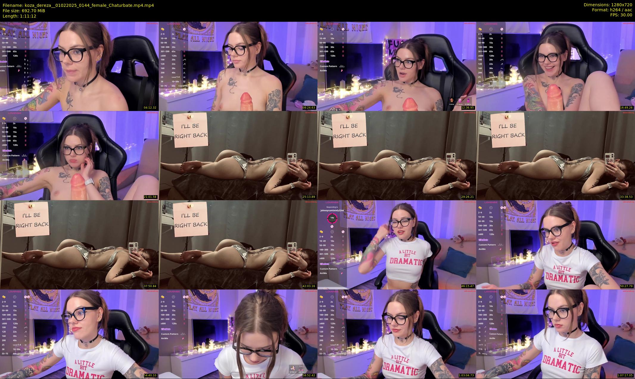 koza_dereza_ — 72 minute Chaturbate female cam show recording, 720p, Feb 1, 2025
