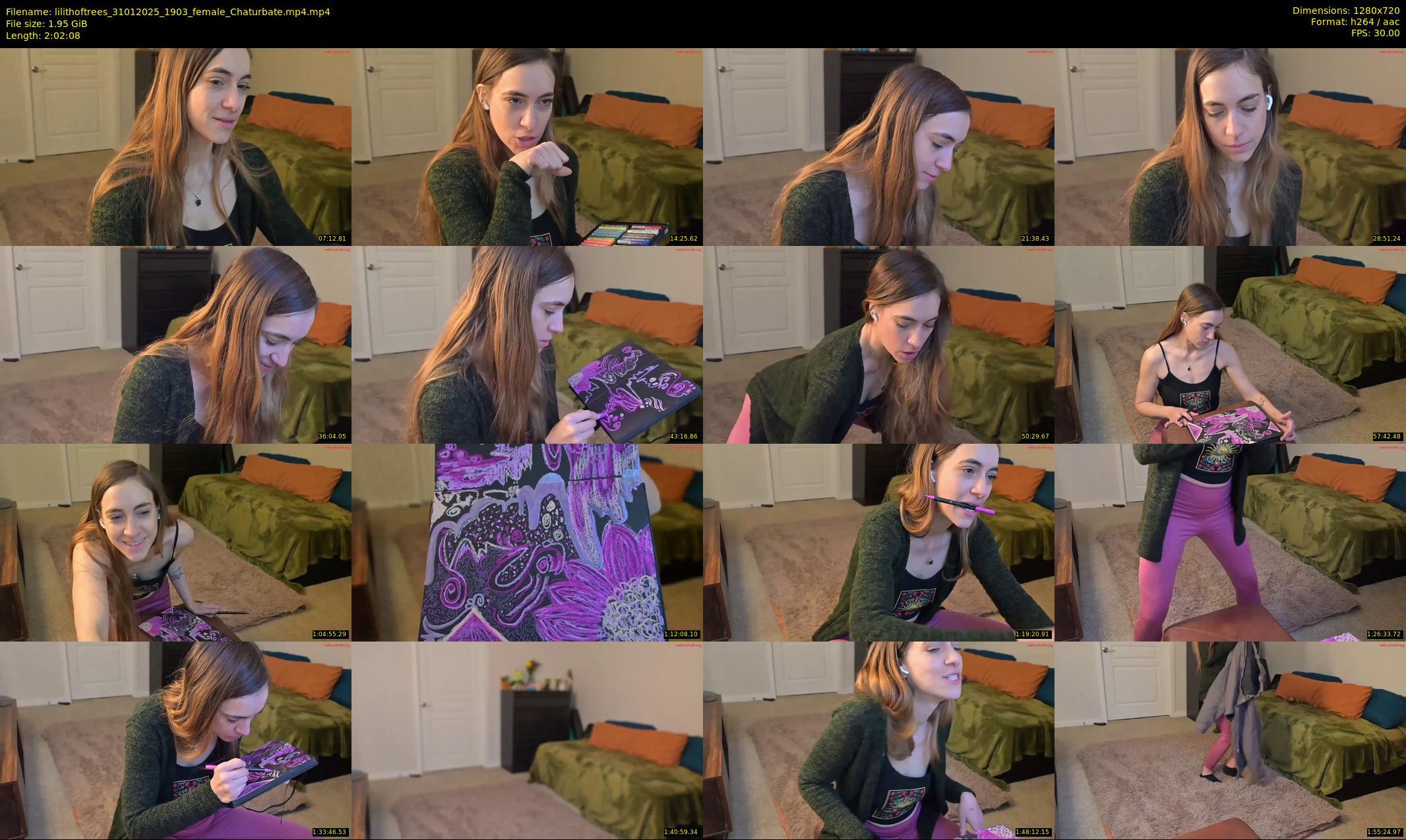 lilithoftrees — 123 minute Chaturbate female cam show recording, 720p, Jan 31, 2025