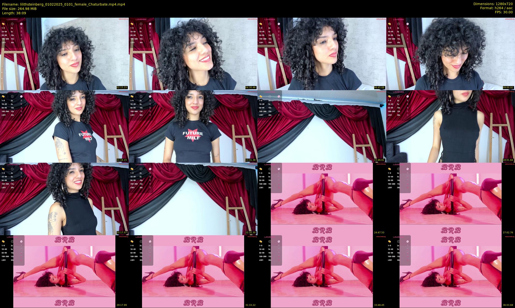 lilithsteinberg — 39 minute Chaturbate female cam show recording, 720p, Feb 1, 2025