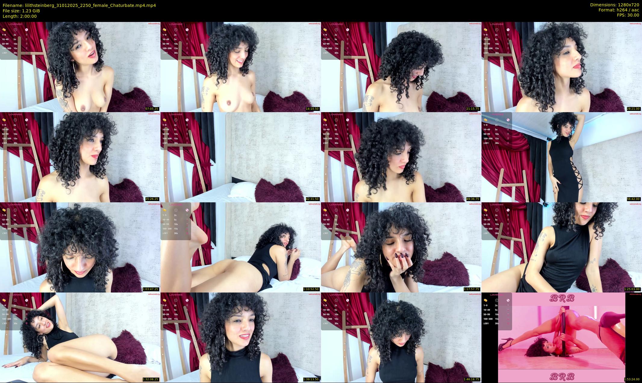lilithsteinberg — 120 minute Chaturbate female cam show recording, 720p, Jan 31, 2025