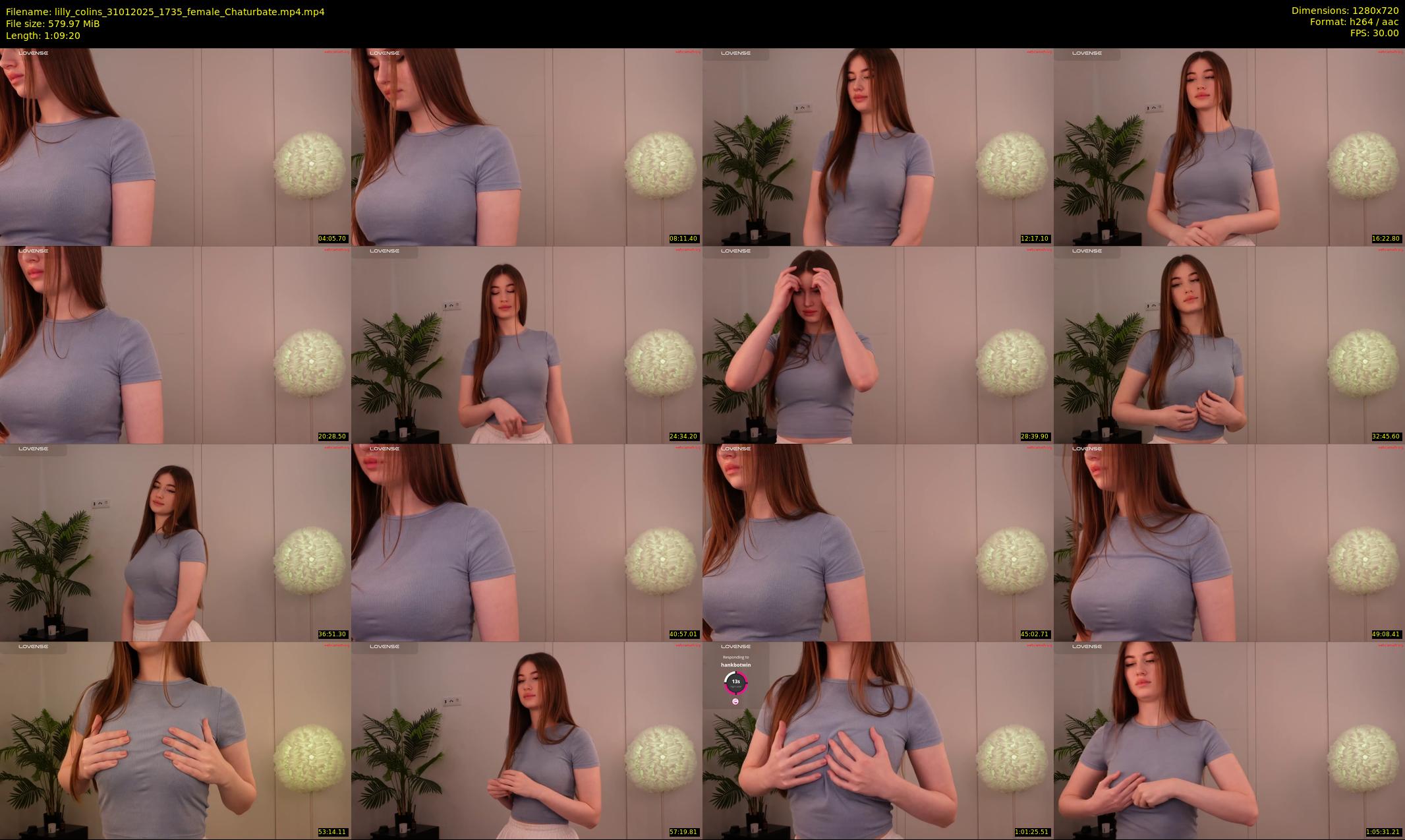 lilly_colins — 70 minute Chaturbate female cam show recording, 720p, Jan 31, 2025