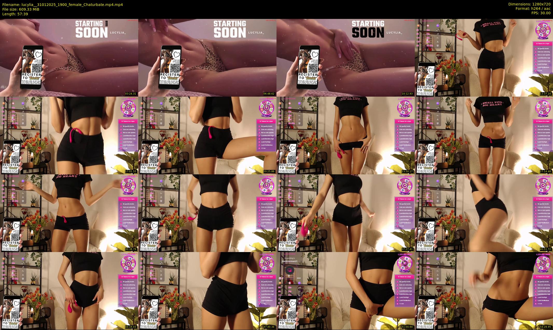 lucylia_ — 58 minute Chaturbate female cam show recording, 720p, Jan 31, 2025