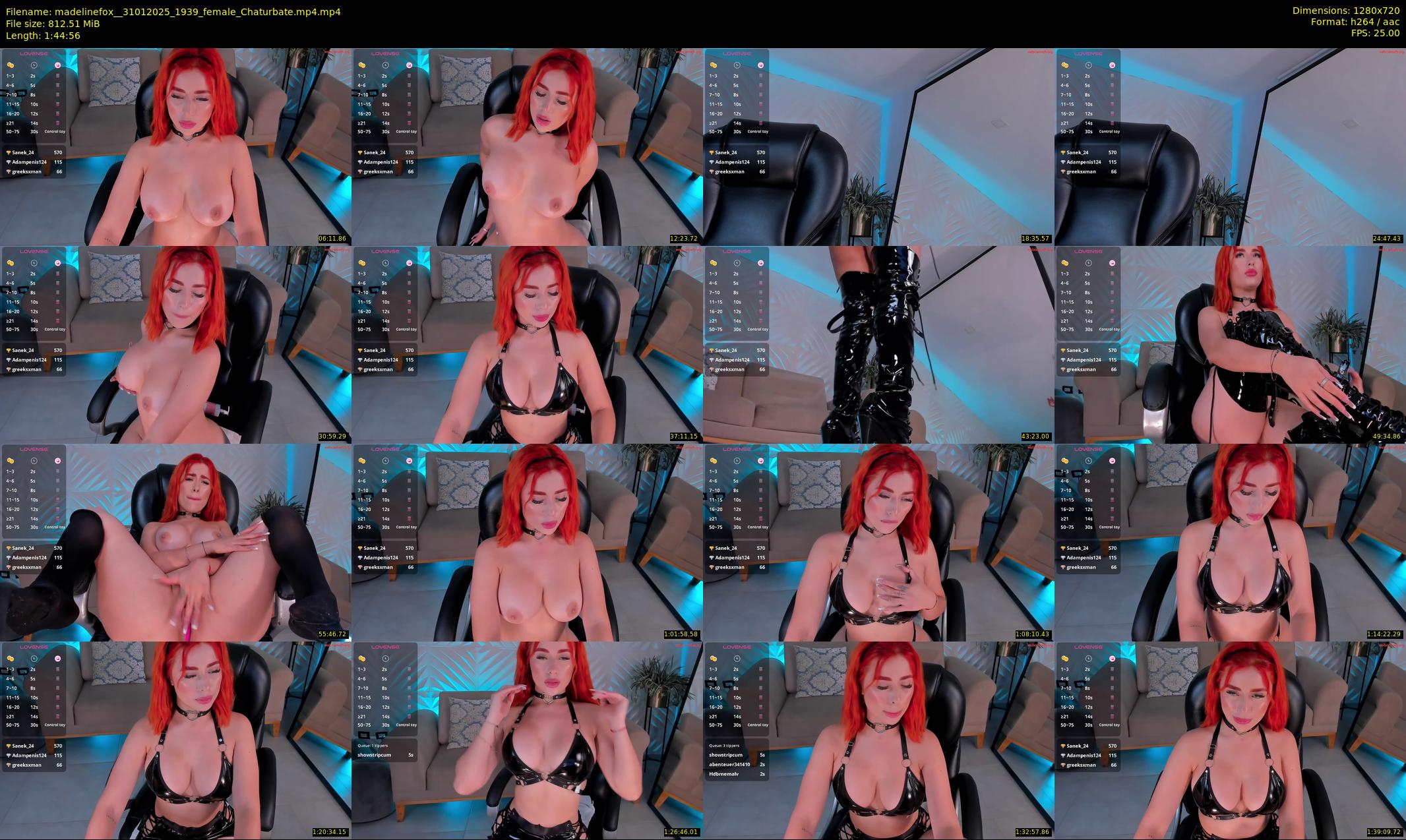 madelinefox_ — 105 minute Chaturbate female cam show recording, 720p, Jan 31, 2025