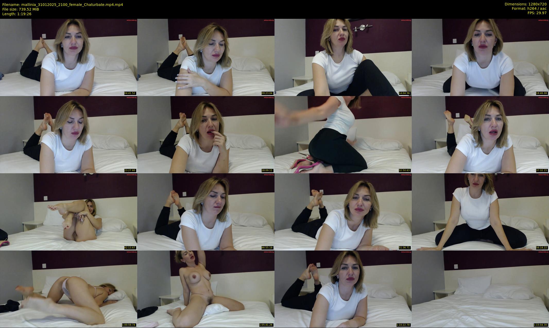 mallinia — 80 minute Chaturbate female cam show recording, 720p, Jan 31, 2025