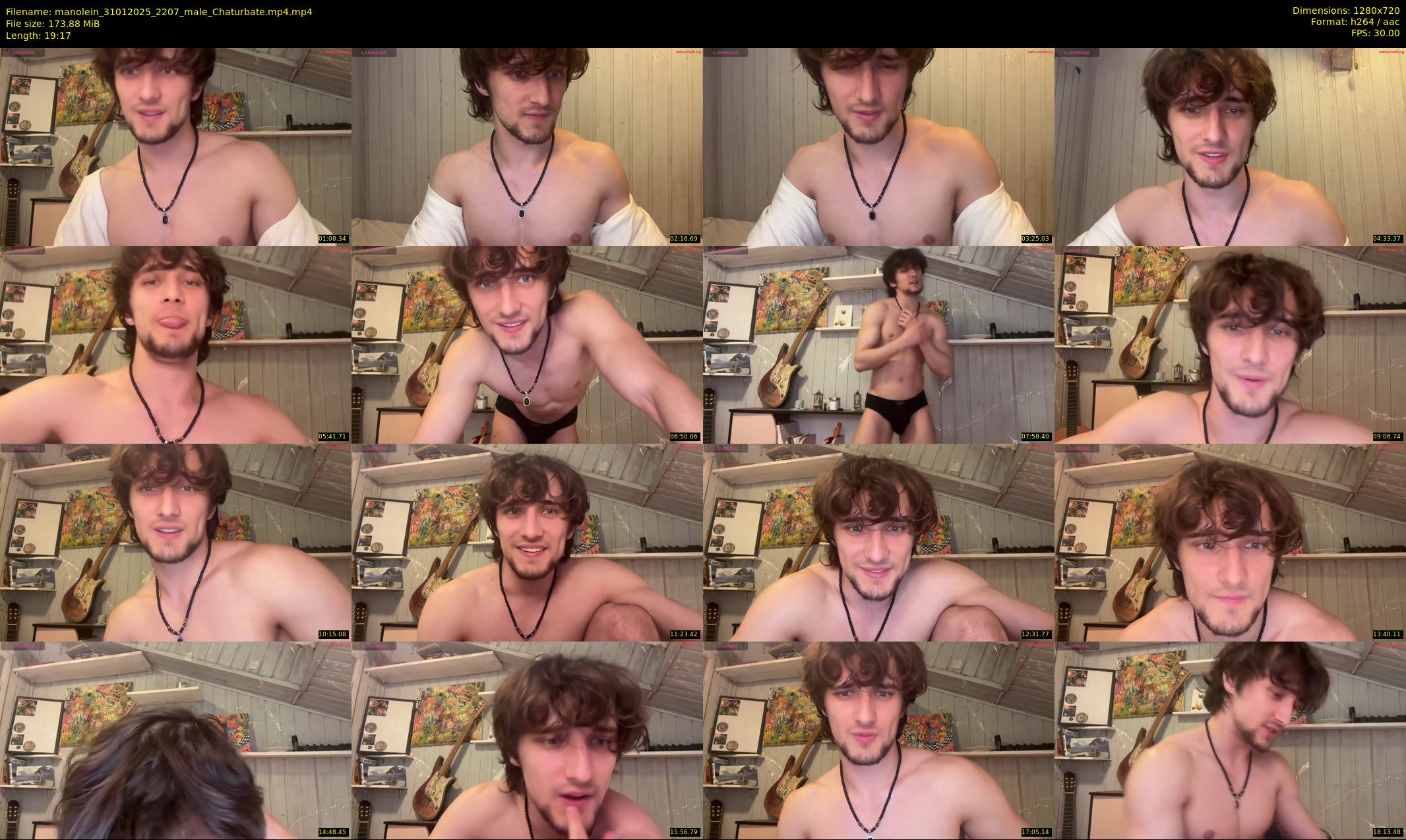 manolein — 20 minute Chaturbate male cam show recording, 720p, Jan 31, 2025