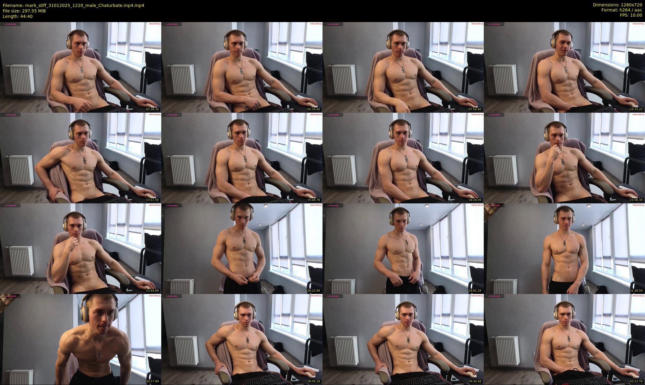 mark_stiff — 45 minute Chaturbate male cam show recording, 720p, Jan 31, 2025