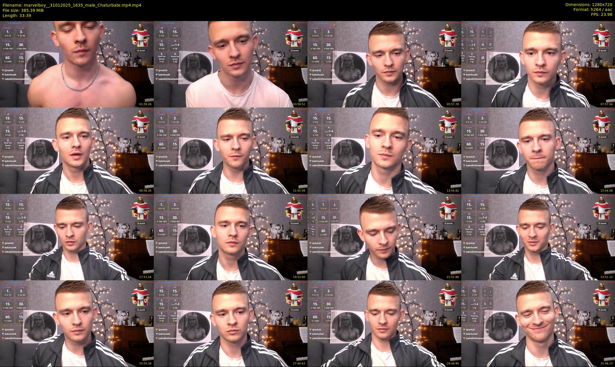 marvelboy_ — 34 minute Chaturbate male cam show recording, 720p, Jan 31, 2025