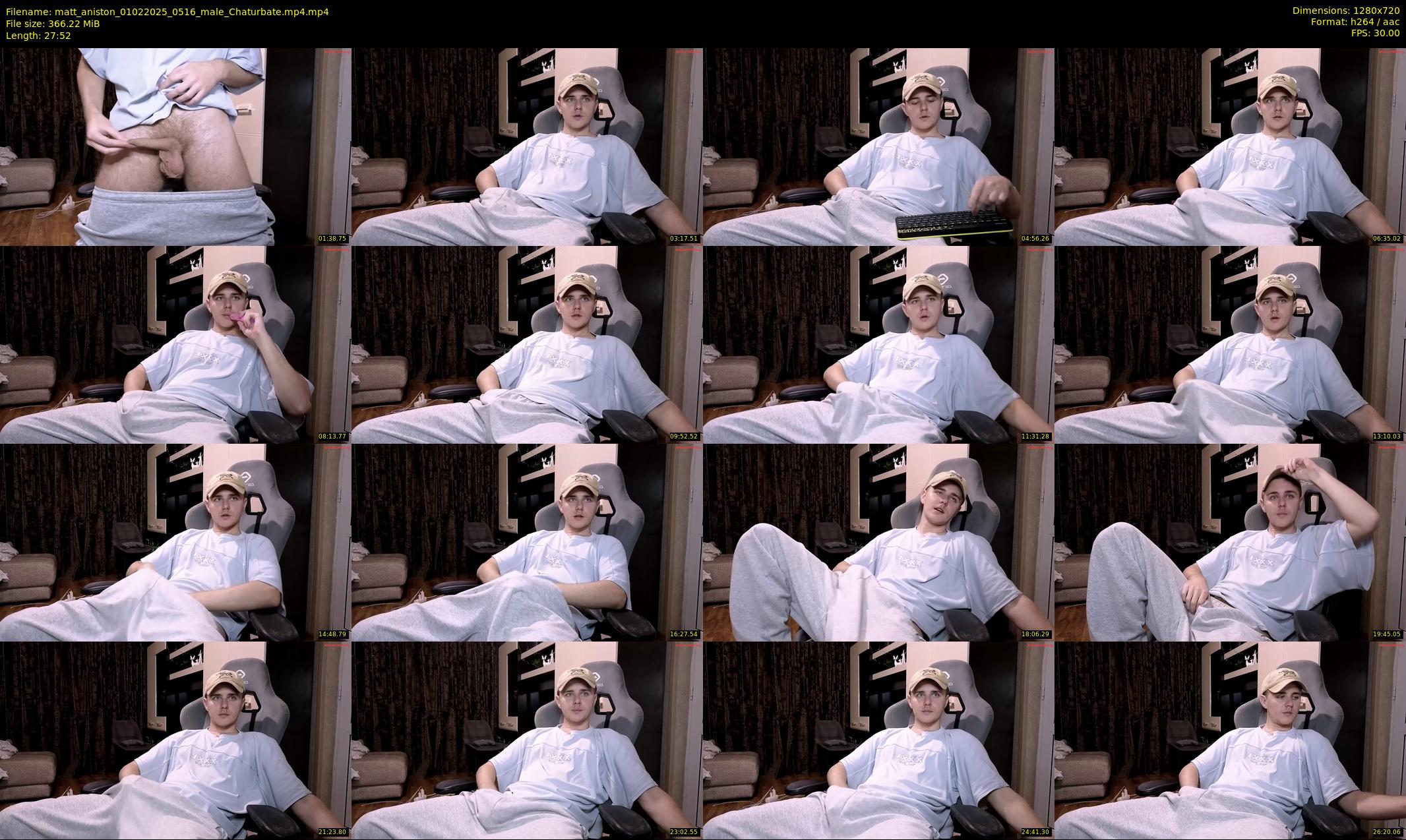 matt_aniston — 28 minute Chaturbate male cam show recording, 720p, Feb 1, 2025