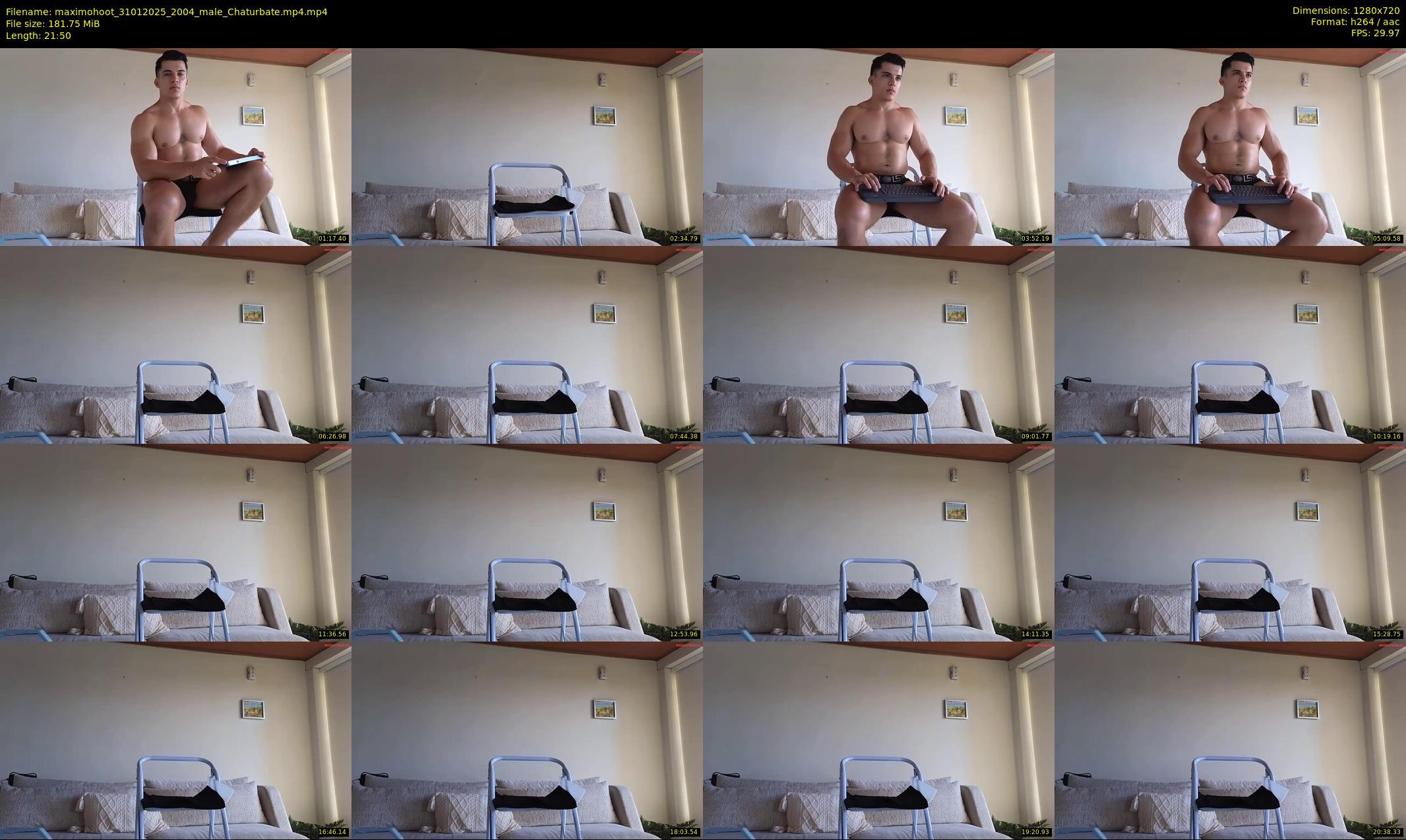 maximohoot — 22 minute Chaturbate male cam show recording, 720p, Jan 31, 2025