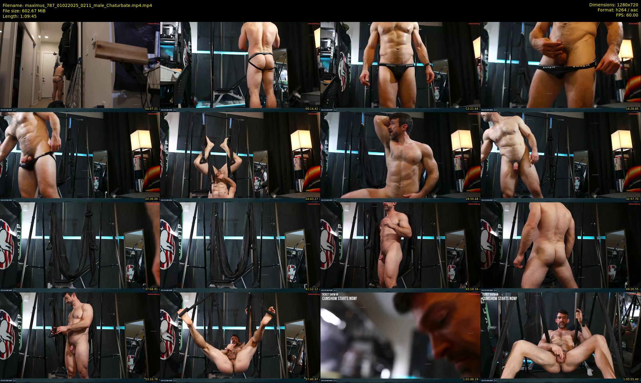 maximus_787 — 70 minute Chaturbate male cam show recording, 720p, Feb 1, 2025