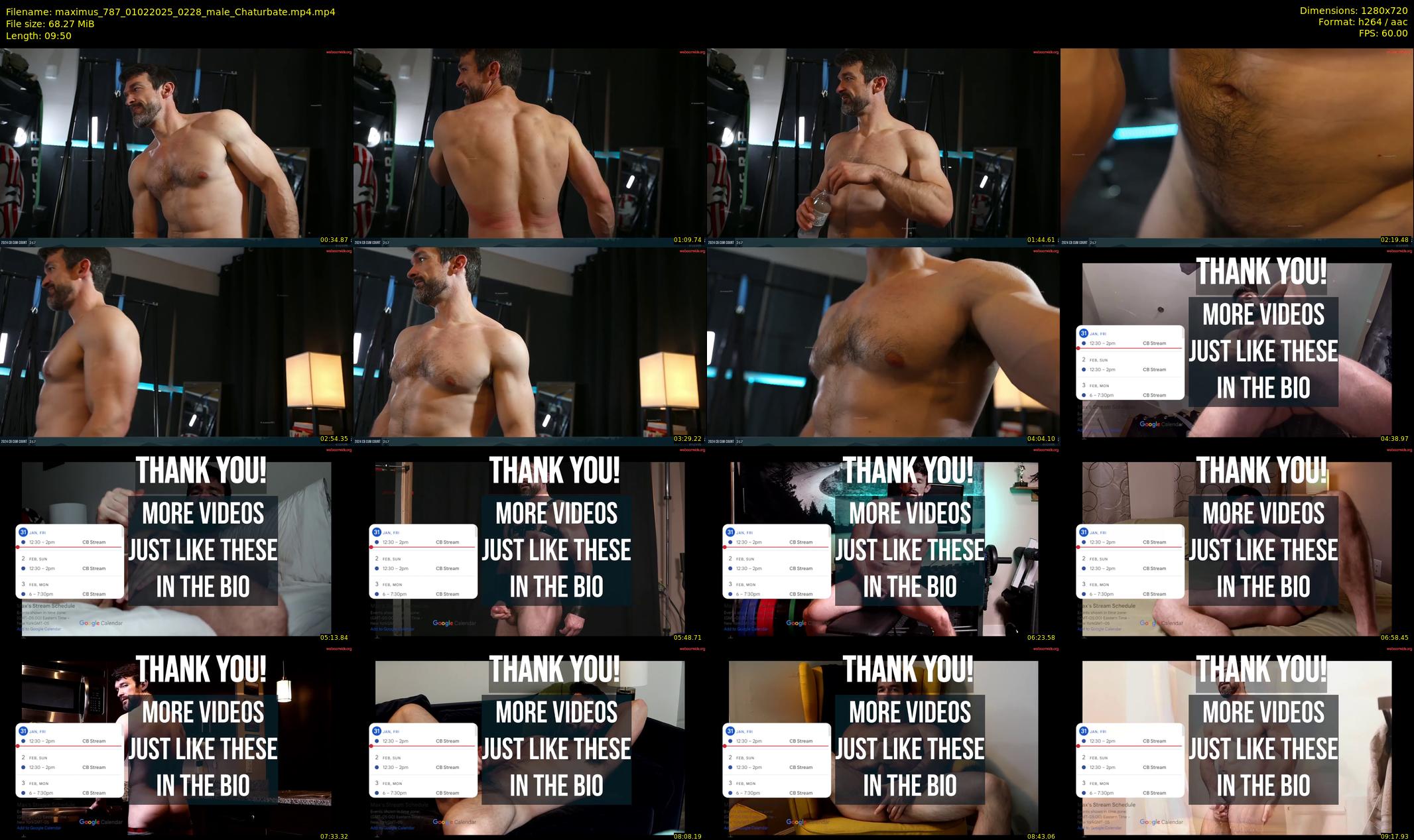maximus_787 — 10 minute Chaturbate male cam show recording, 720p, Feb 1, 2025