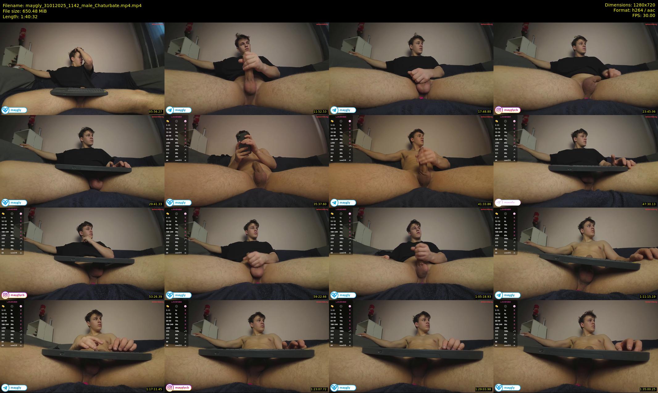 maygly — 101 minute Chaturbate male cam show recording, 720p, Jan 31, 2025