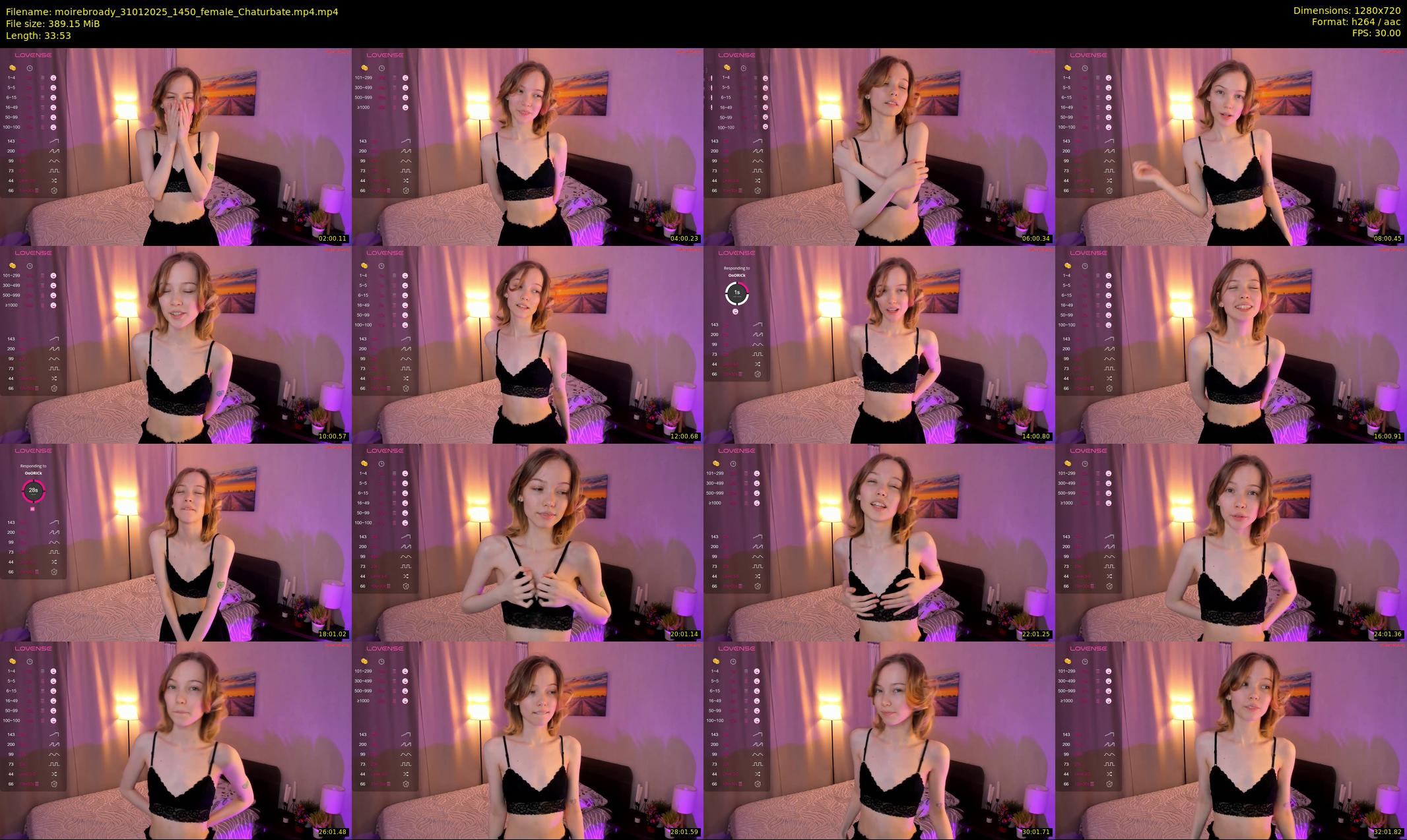 moirebroady — 34 minute Chaturbate female cam show recording, 720p, Jan 31, 2025