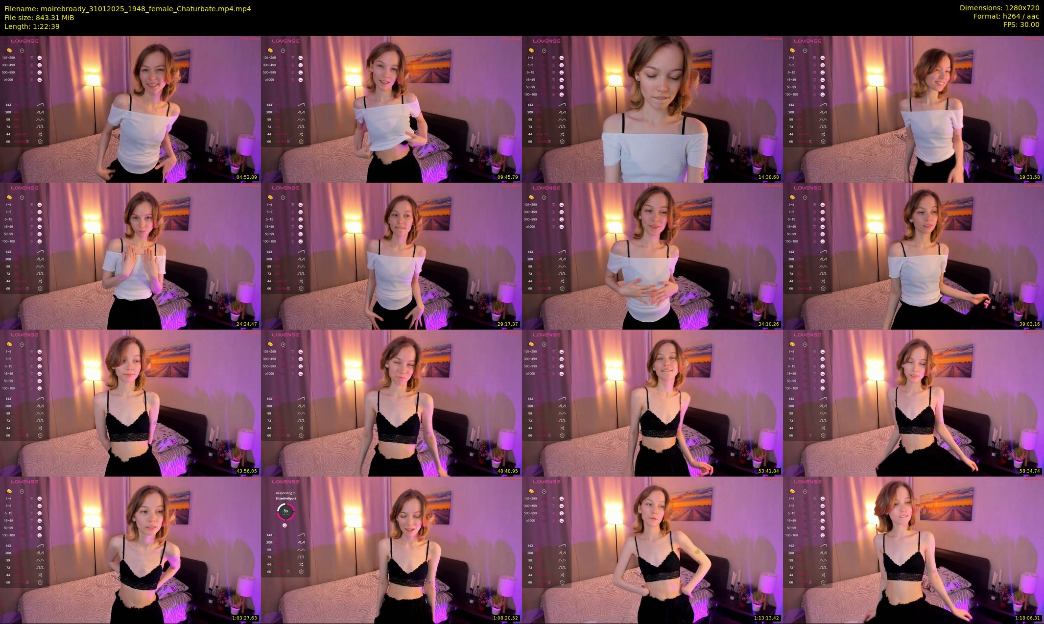 moirebroady — 83 minute Chaturbate female cam show recording, 720p, Jan 31, 2025