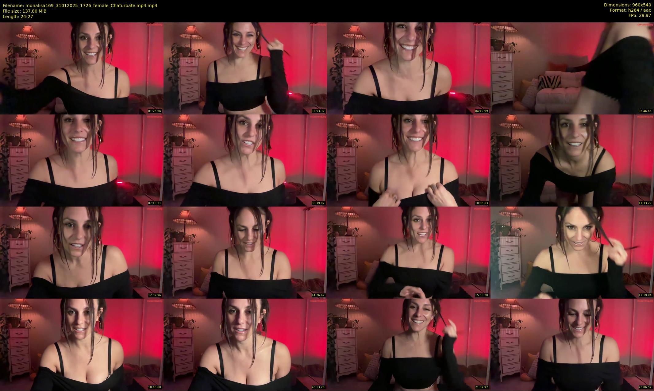 monalisa169 — 25 minute Chaturbate female cam show recording, 480p, Jan 31, 2025