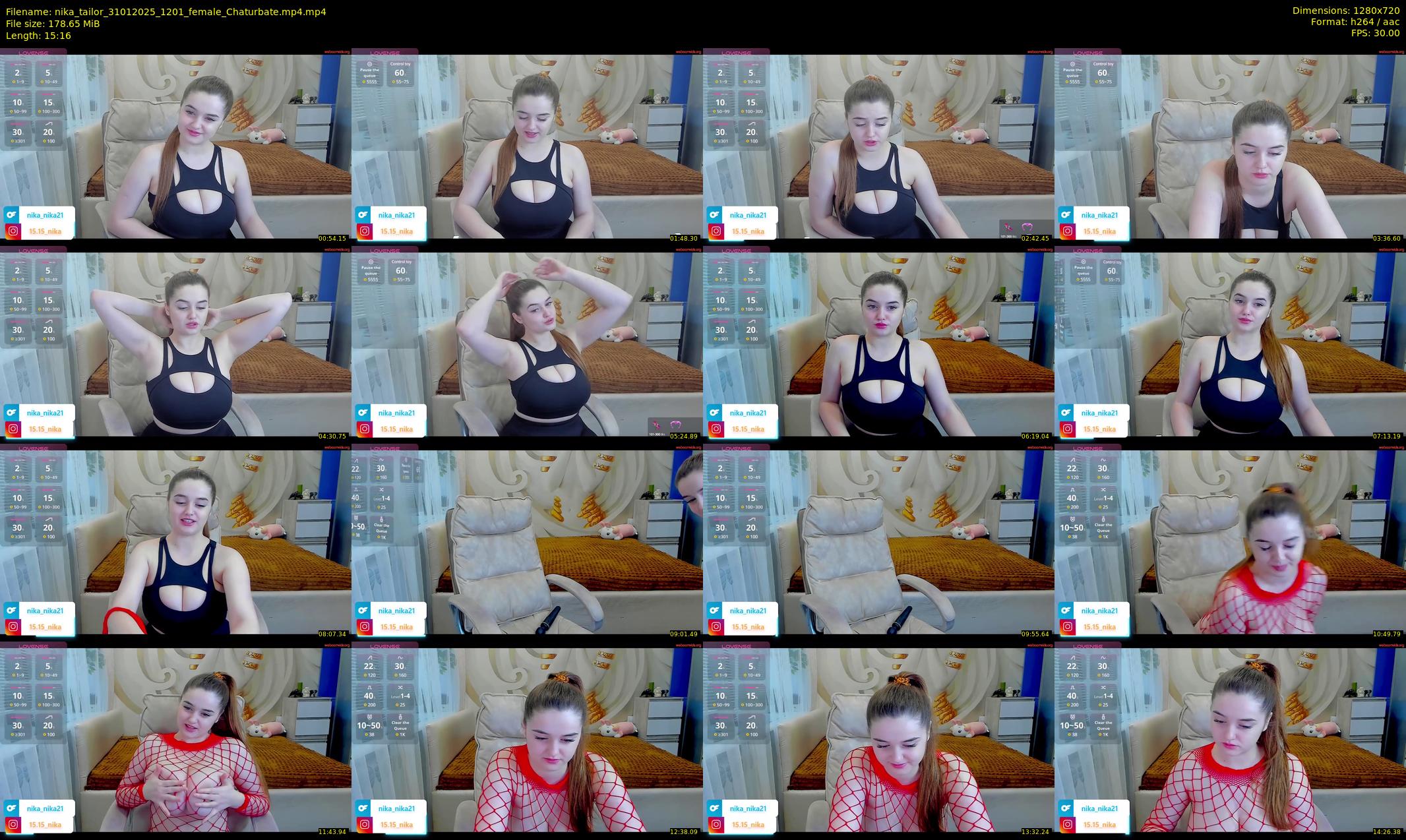nika_tailor — 16 minute Chaturbate female cam show recording, 720p, Jan 31, 2025