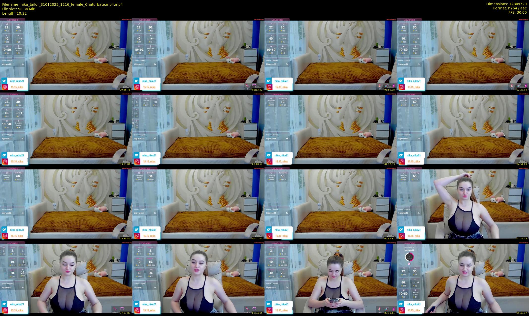 nika_tailor — 11 minute Chaturbate female cam show recording, 720p, Jan 31, 2025