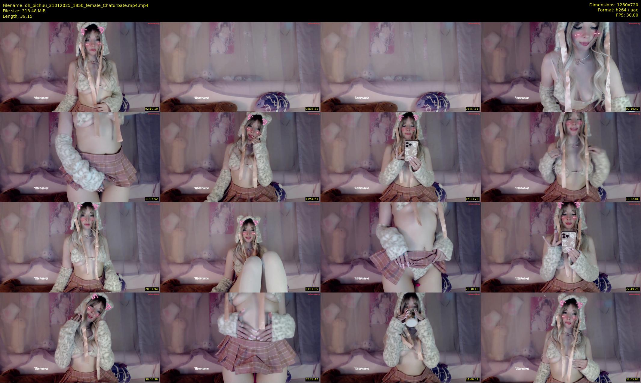 oh_pichuu — 40 minute Chaturbate female cam show recording, 720p, Jan 31, 2025